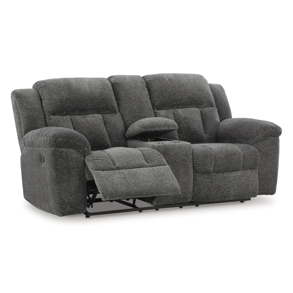  Signature Design by Ashley Frohn 3740694 Double Reclining Loveseat with Console IMAGE 2