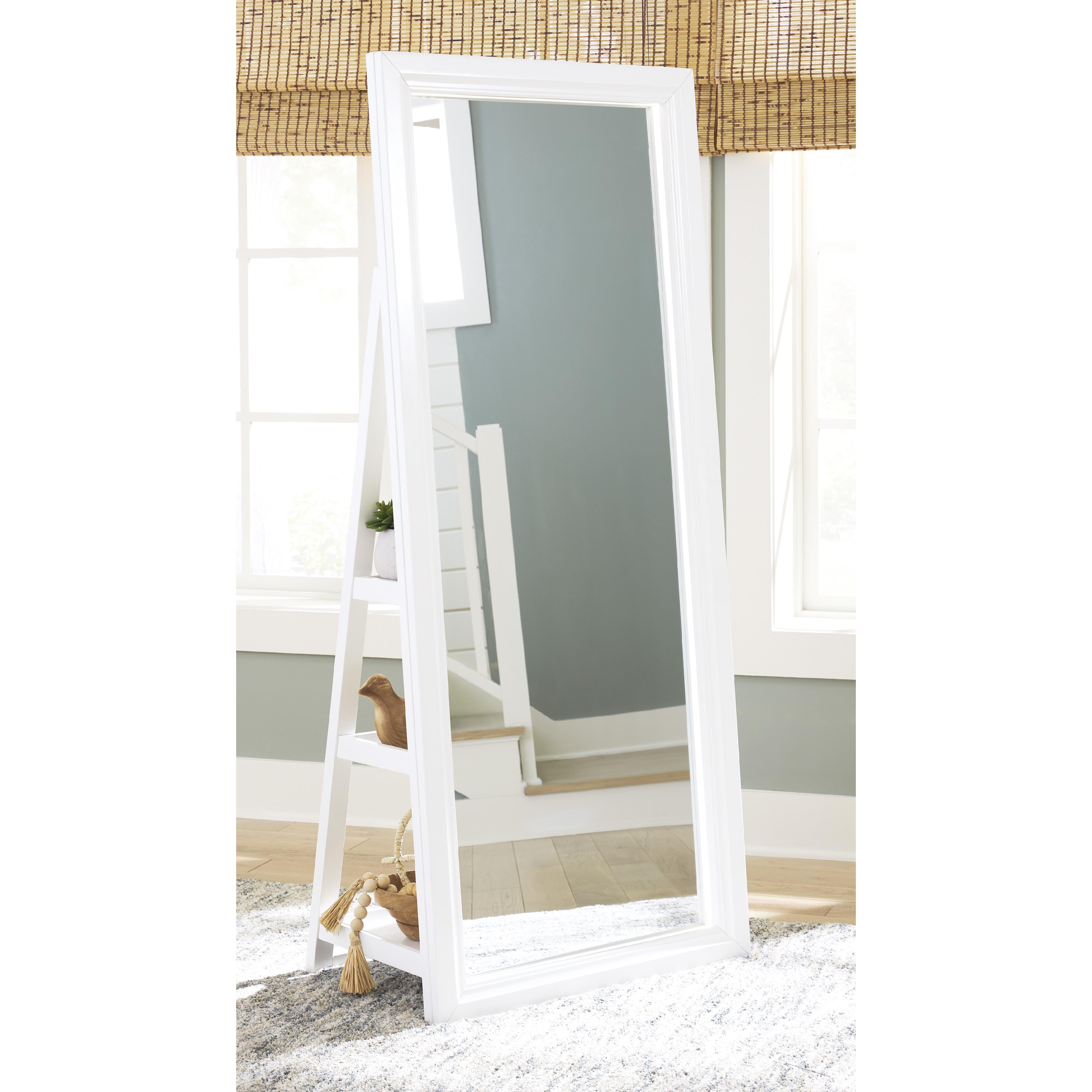  Signature Design by Ashley Evesen A8010383 Floor Standing Mirror with Storage IMAGE 5