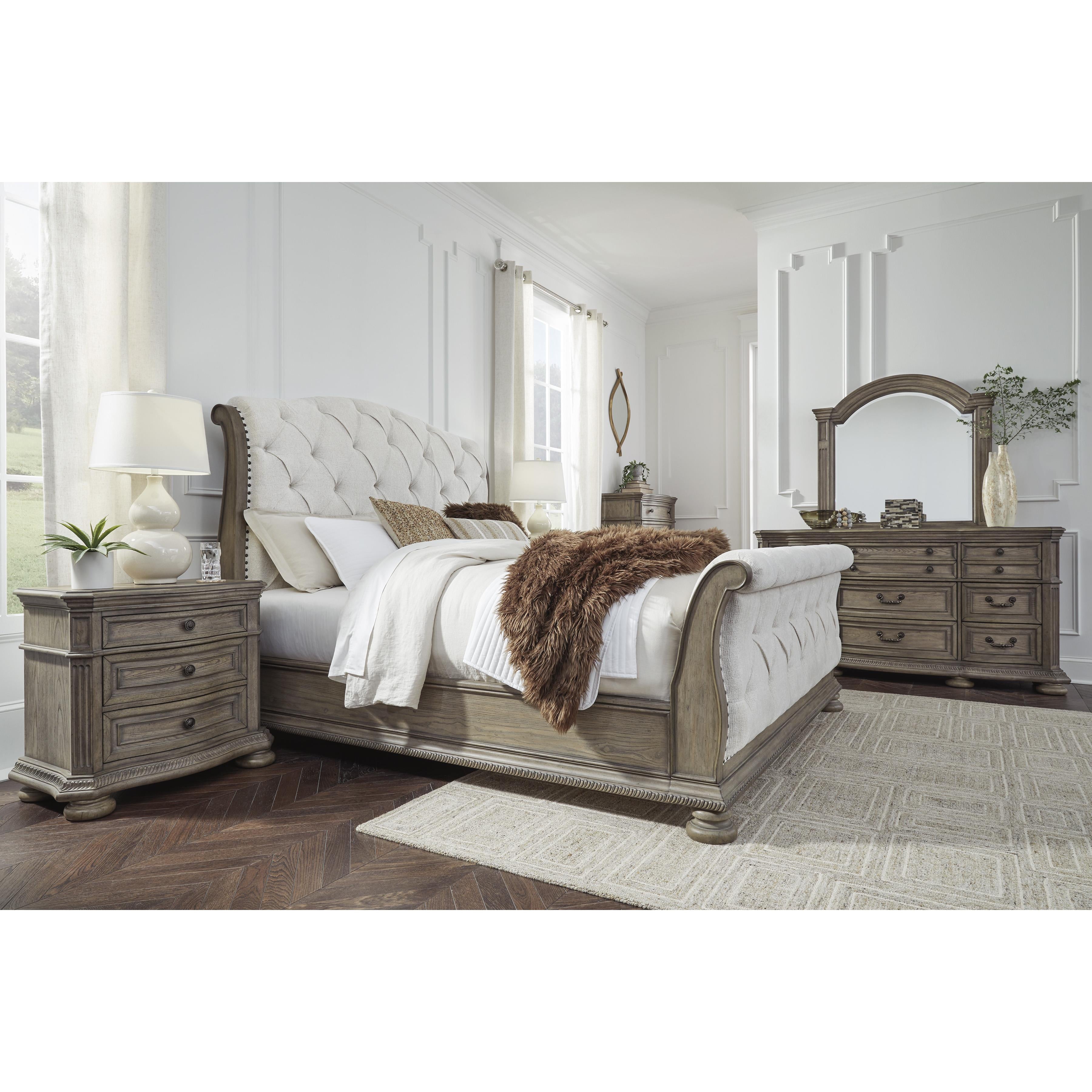  Signature Design by Ashley Ardenfield B944B5 California King Upholstered Sleigh Bed IMAGE 7
