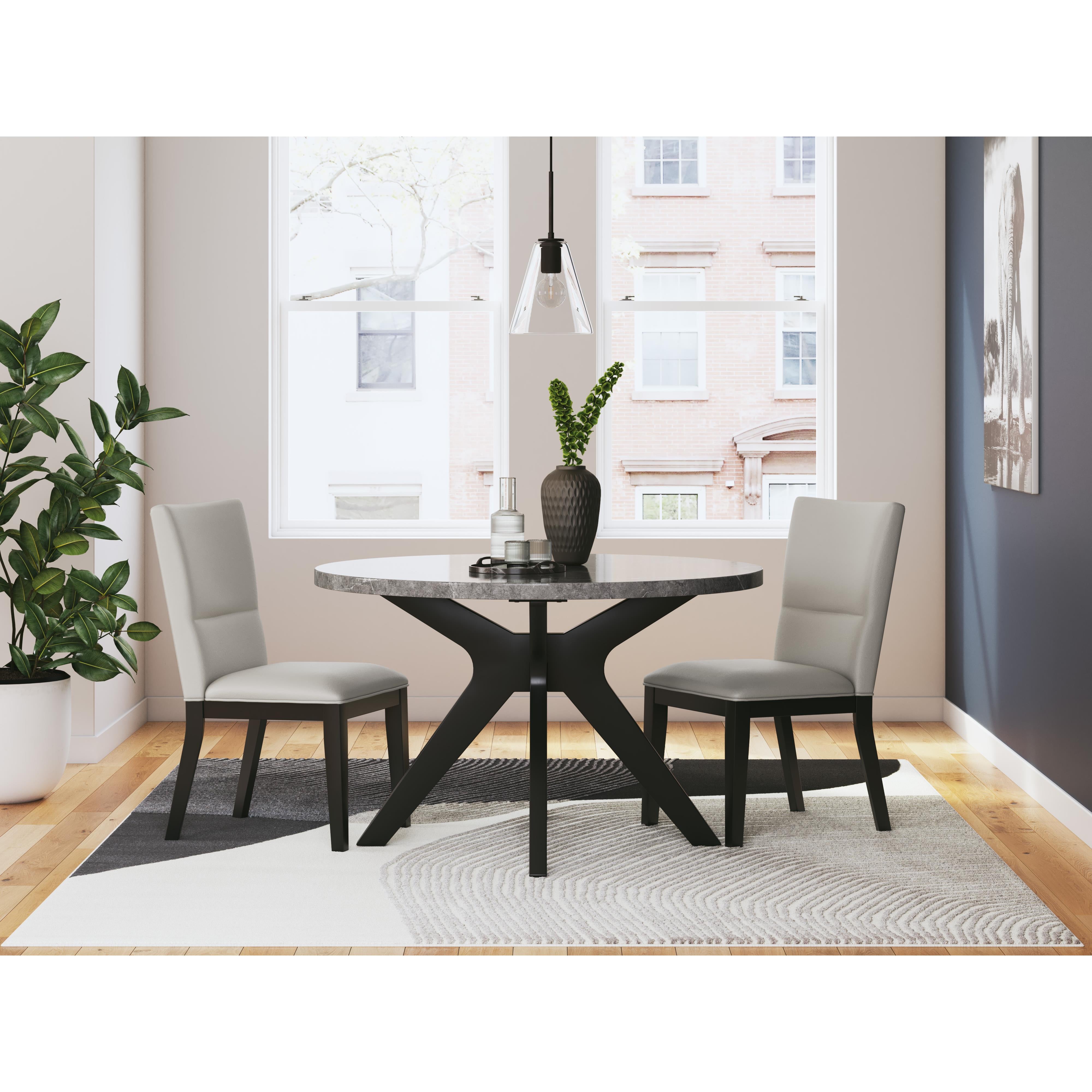  Signature Design by Ashley Glinari D476-15 Round Dining Room Table IMAGE 6