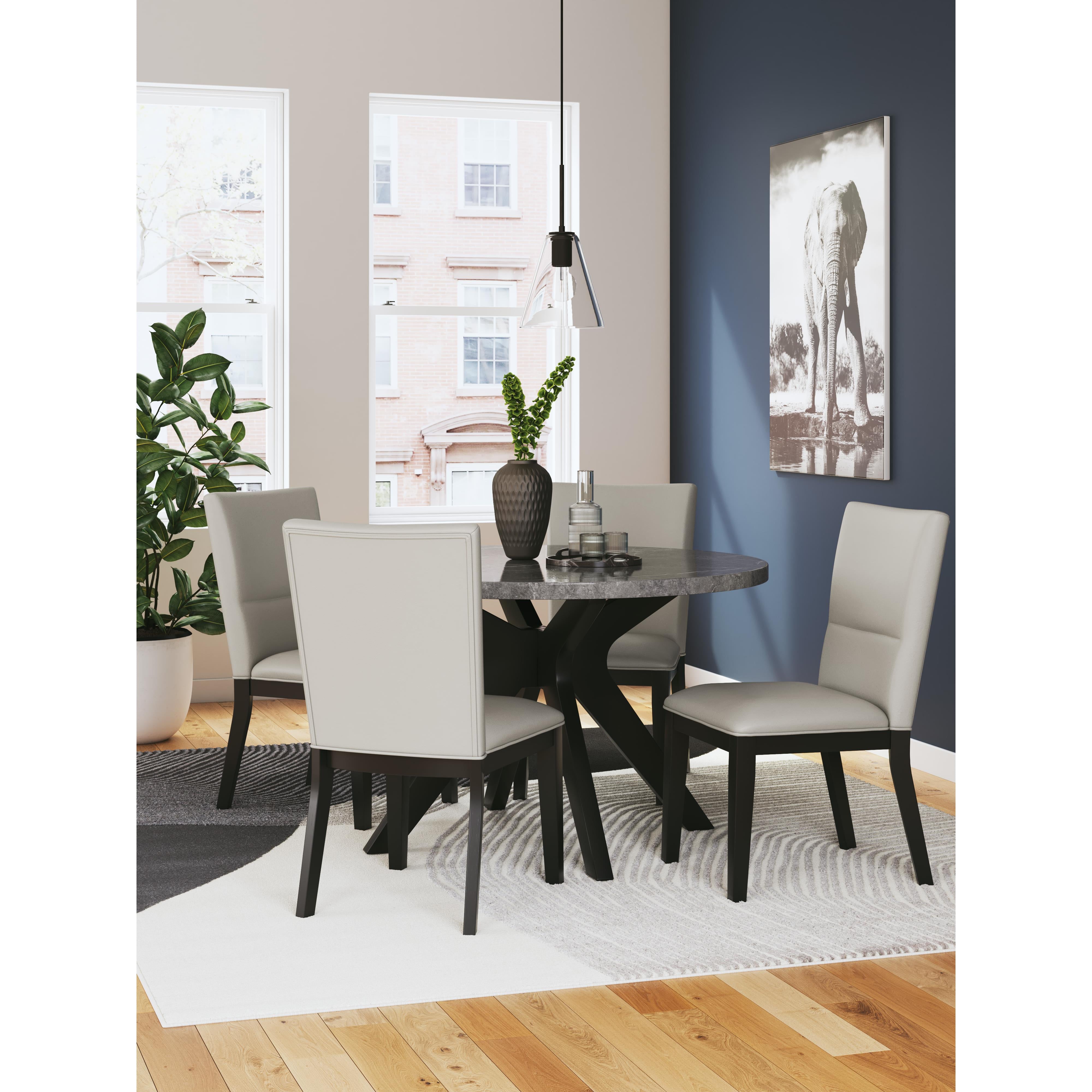  Signature Design by Ashley Glinari D476-15 Round Dining Room Table IMAGE 7