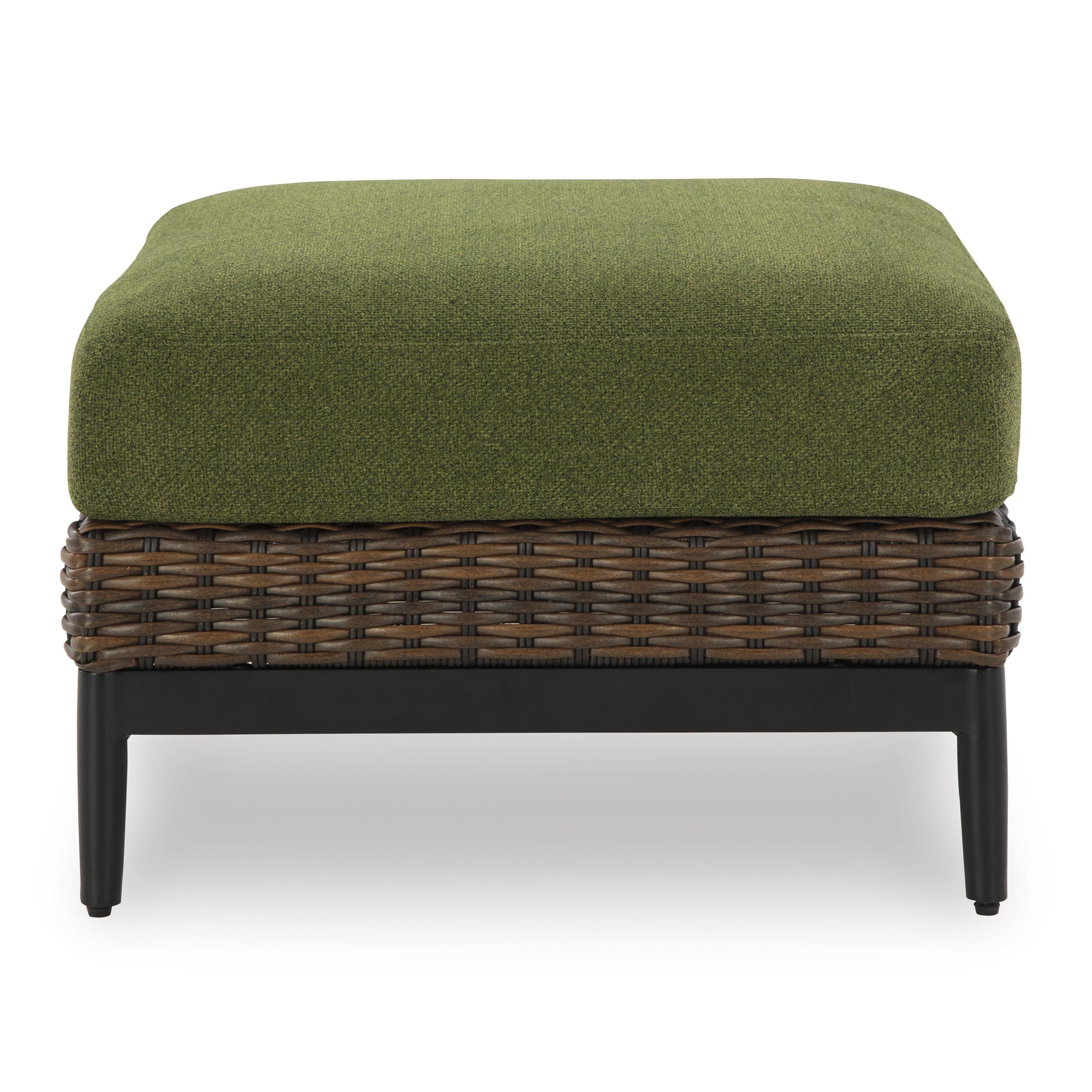  Signature Design by Ashley Horizon Hall P572-814 Ottoman with Cushion IMAGE 2