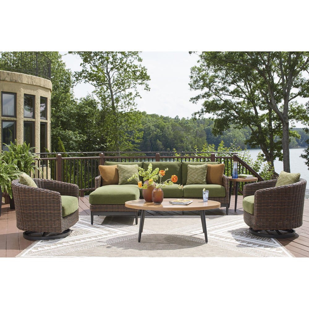  Signature Design by Ashley Horizon Hall P572-814 Ottoman with Cushion IMAGE 8