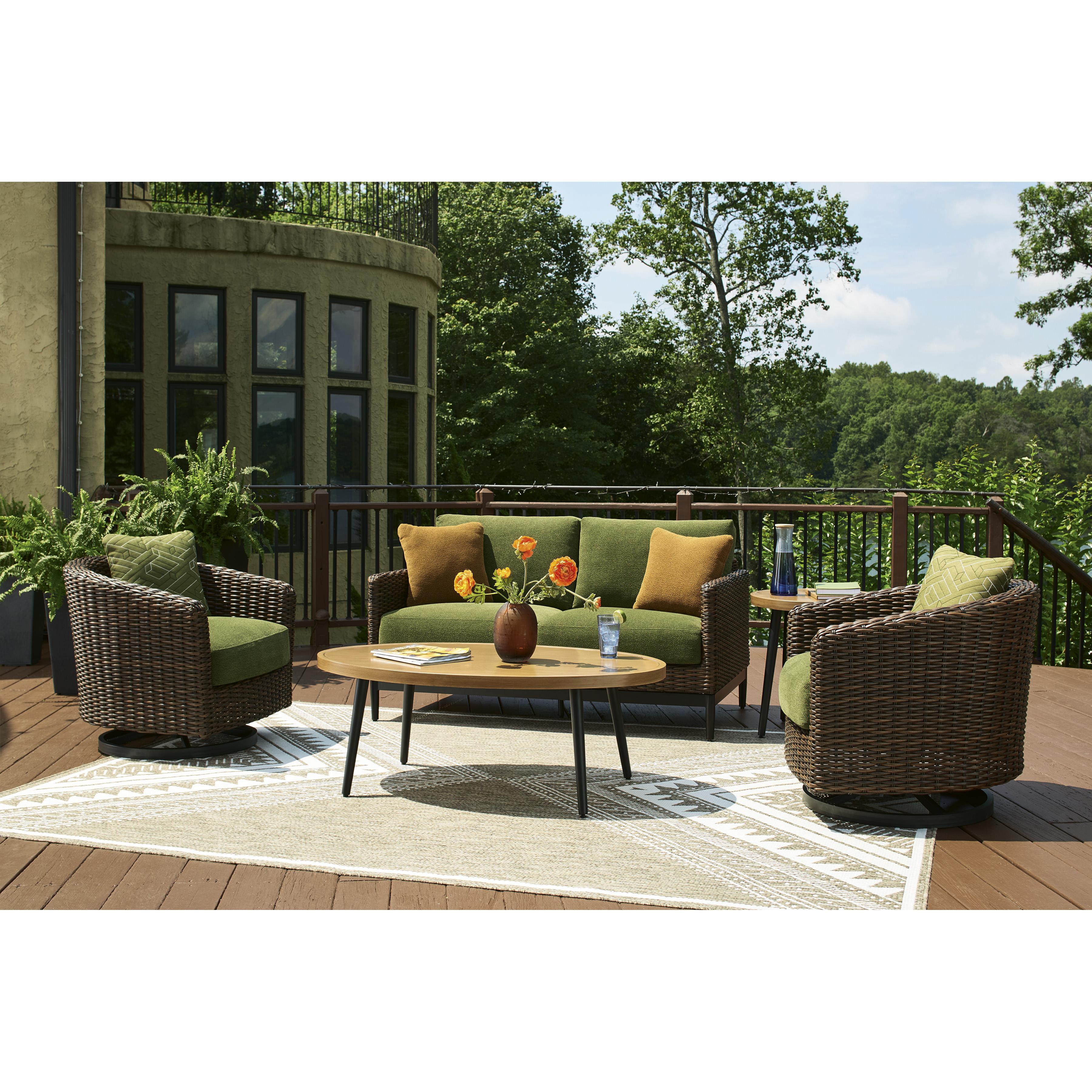  Signature Design by Ashley Horizon Hall P572-835 Loveseat with Cushion IMAGE 7