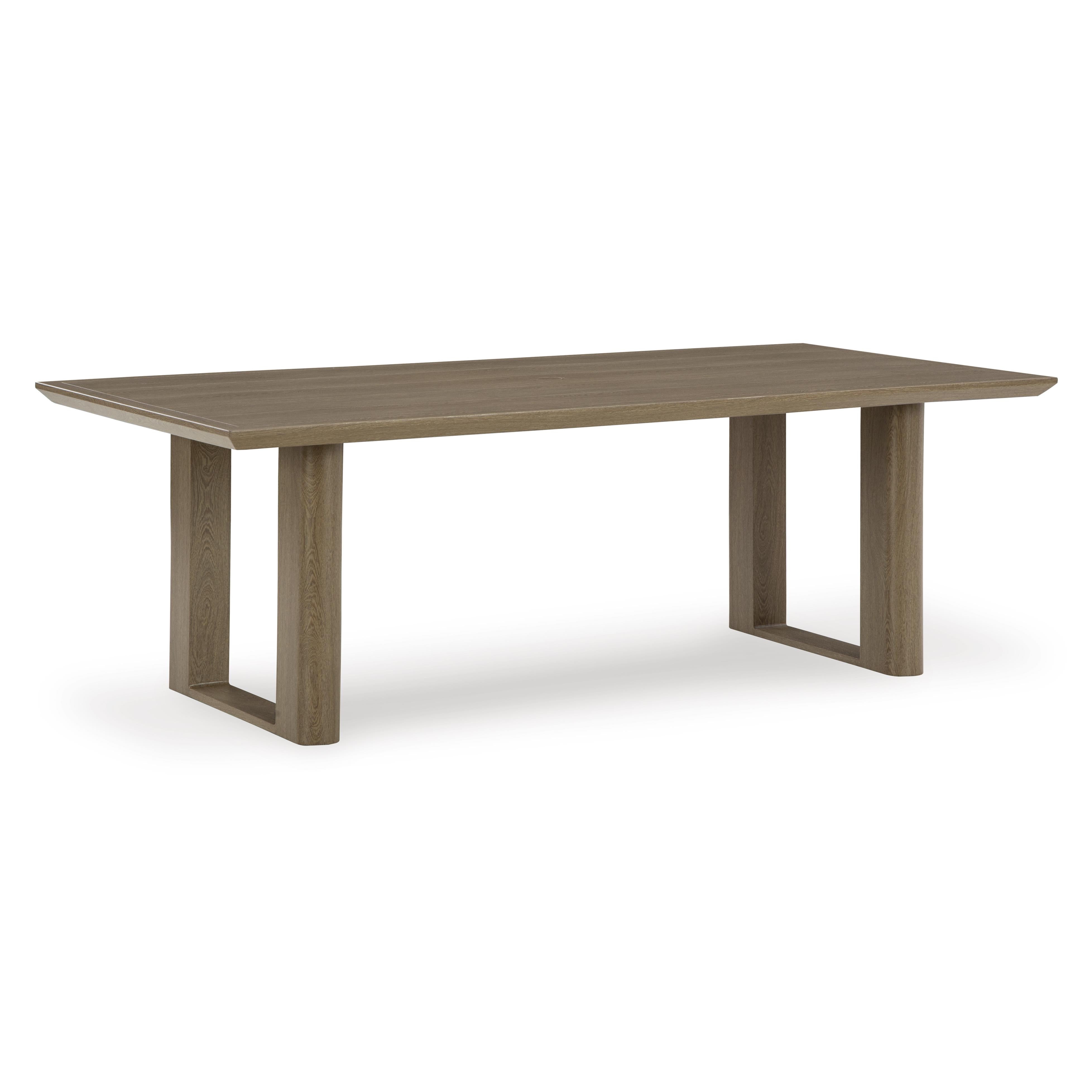  Signature Design by Ashley Serene Bay P671-625 Rectangular Dining Table with Umbrella Option IMAGE 1