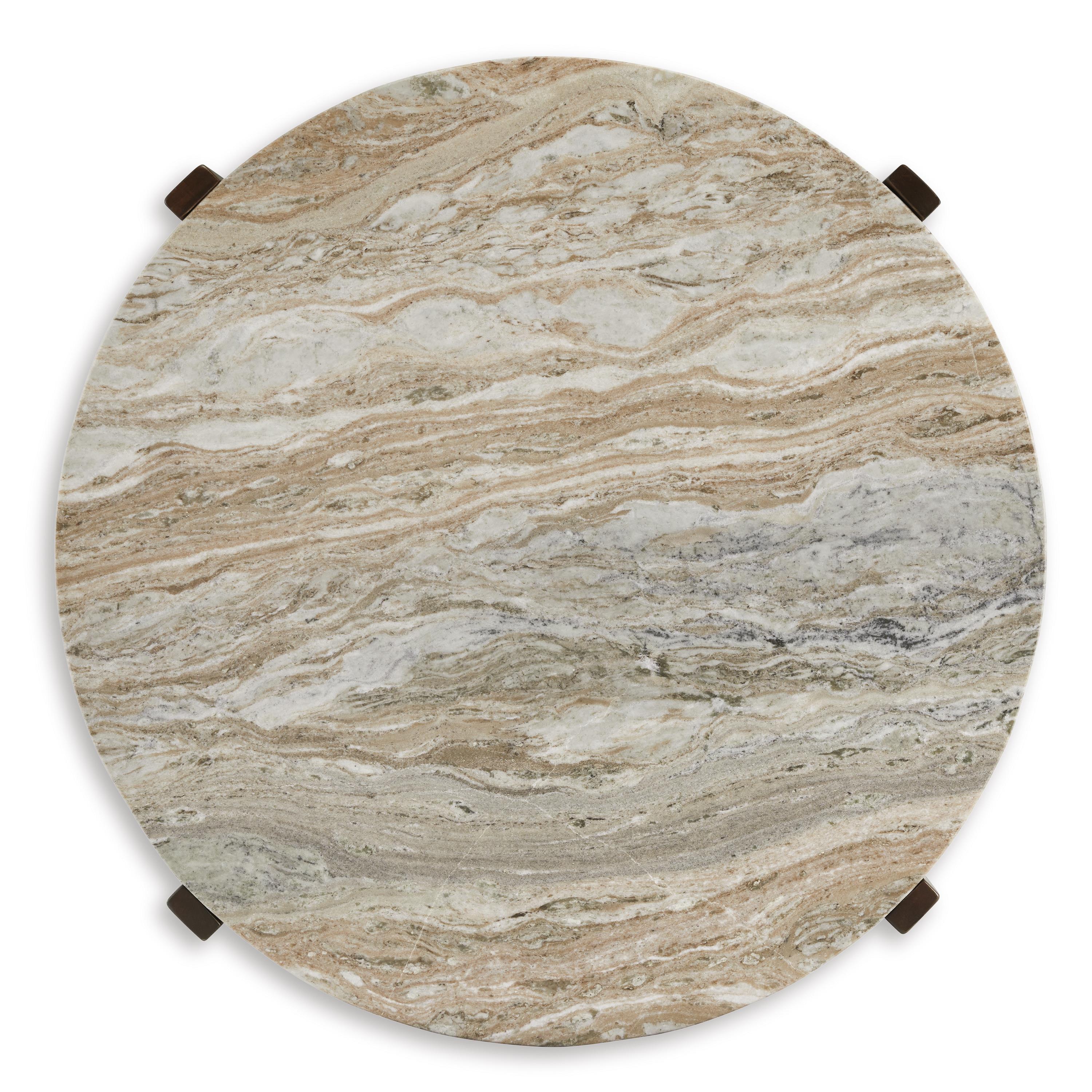  Signature Design by Ashley Tanidore T667-8 Round Cocktail Table IMAGE 3
