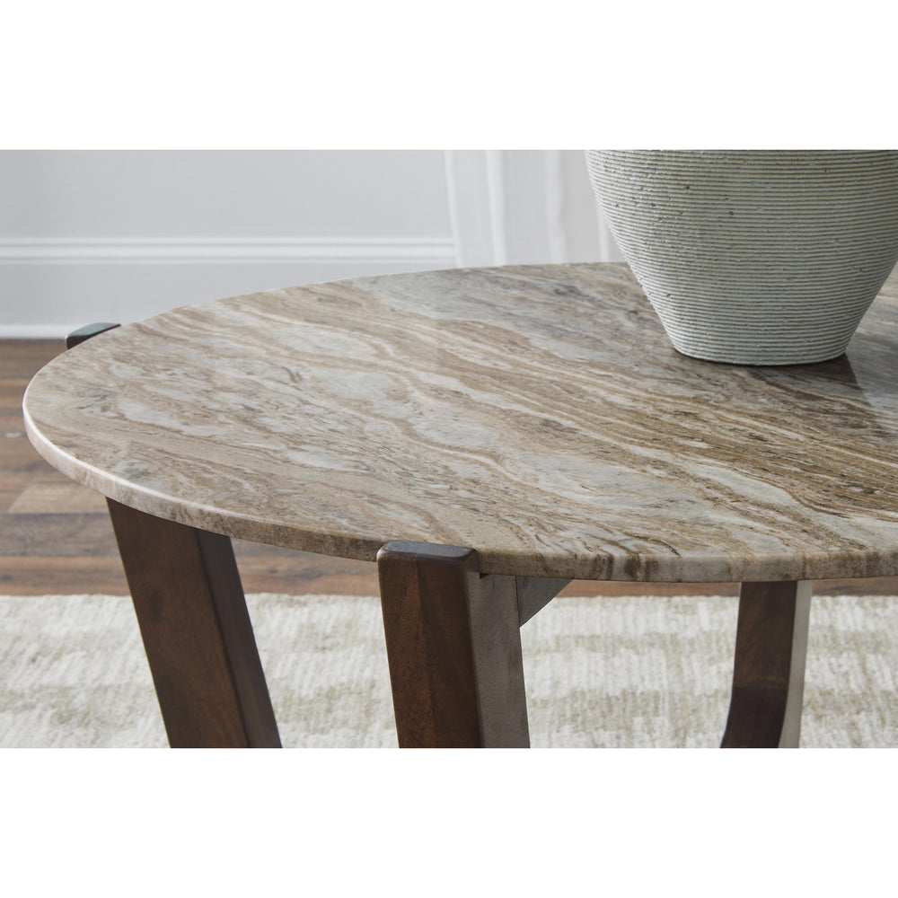  Signature Design by Ashley Tanidore T667-8 Round Cocktail Table IMAGE 5