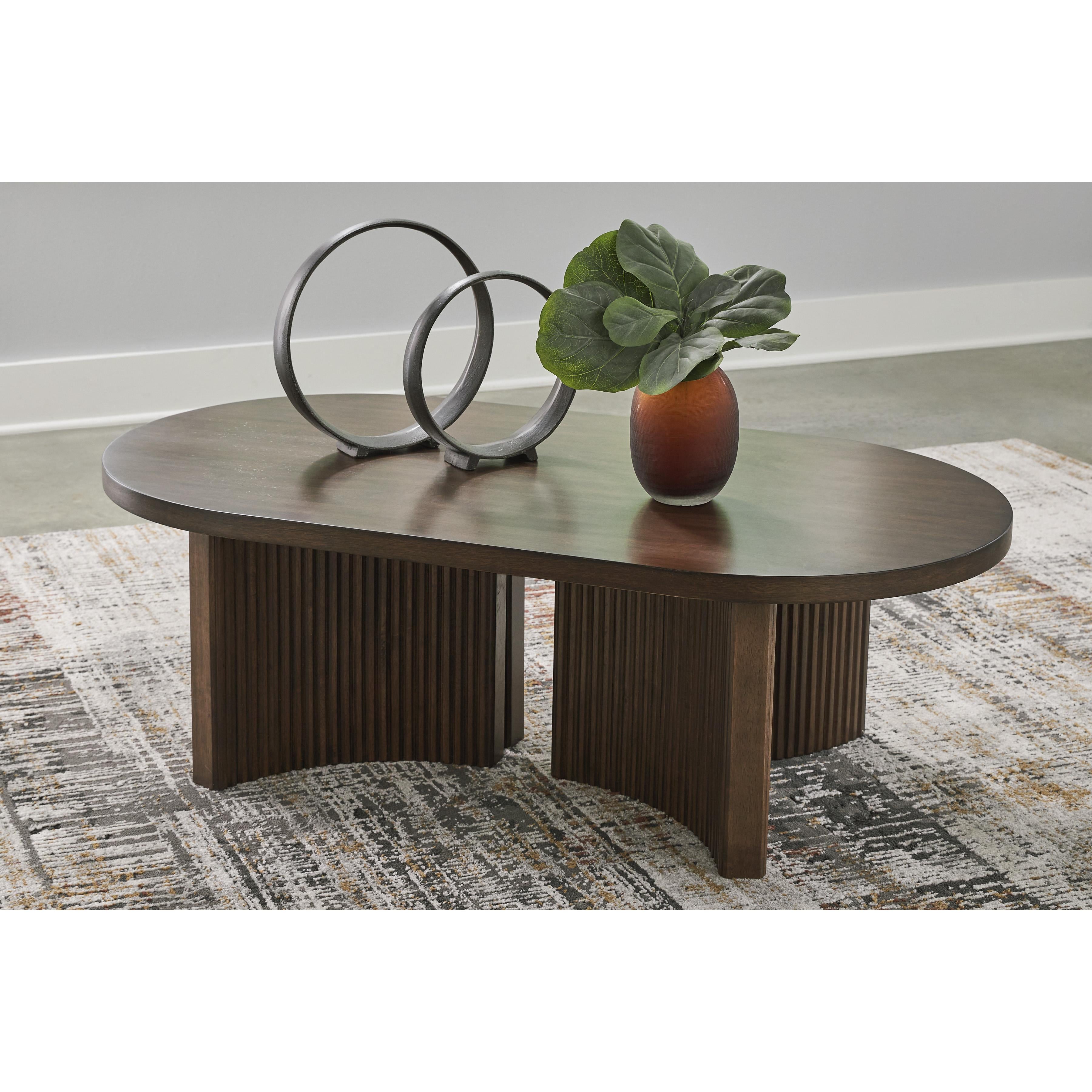  Signature Design by Ashley Korestone T689T1 Coffee Table and 2 End Tables IMAGE 2