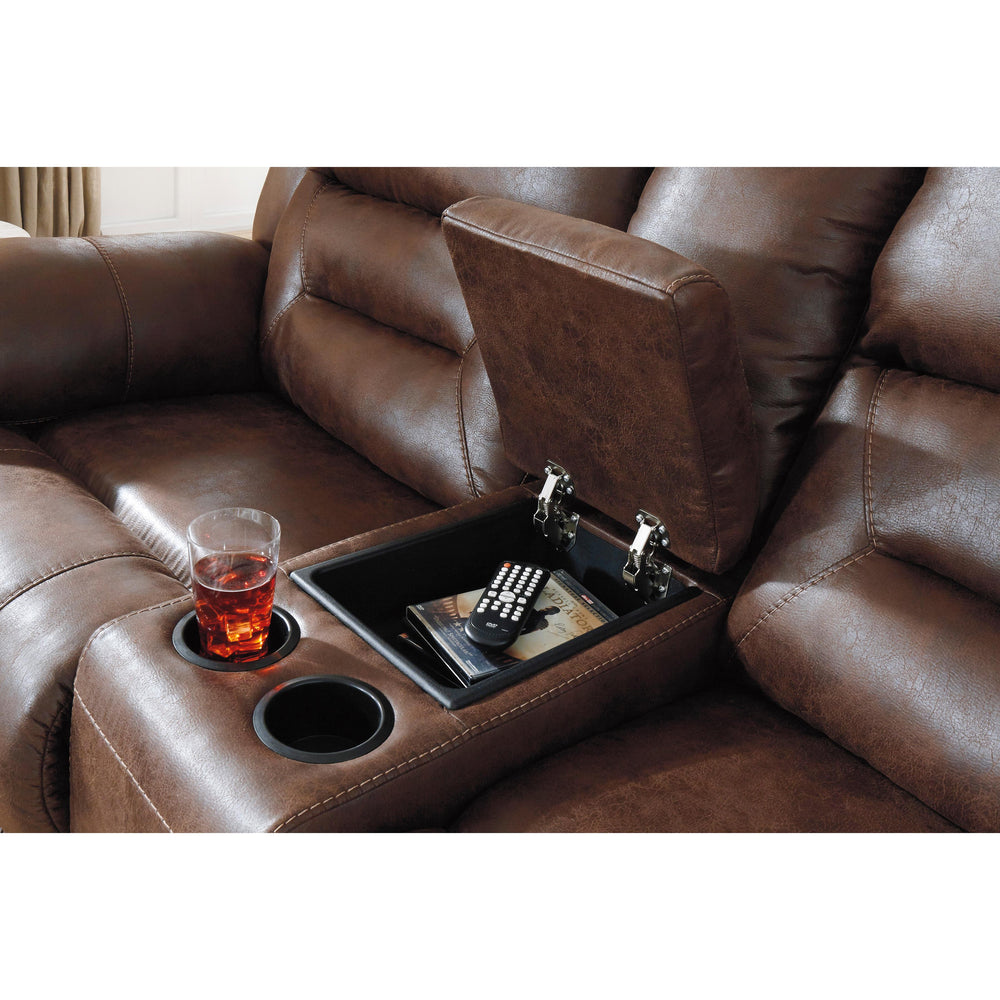  Signature Design by Ashley Stoneland 3990494C Double Reclining Loveseat with Console IMAGE 5