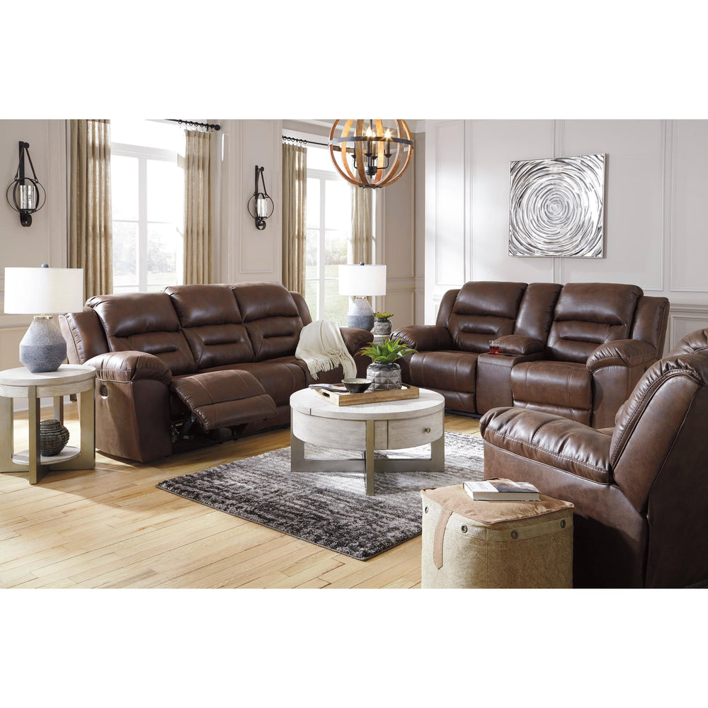  Signature Design by Ashley Stoneland 3990496C Double Reclining Power Loveseat with Console IMAGE 10