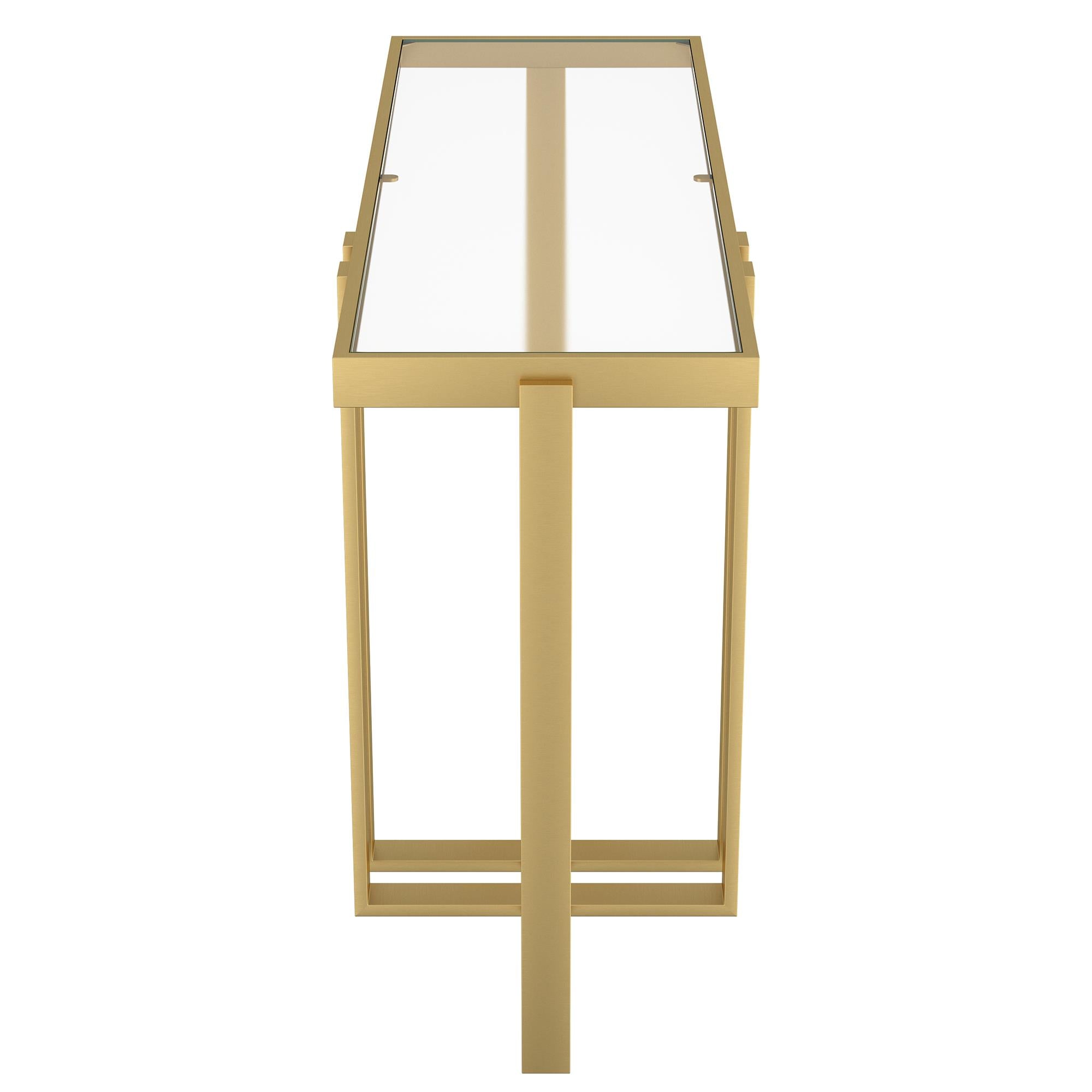  !nspire Paxton 502-167GL Console Table - Brushed Gold IMAGE 4