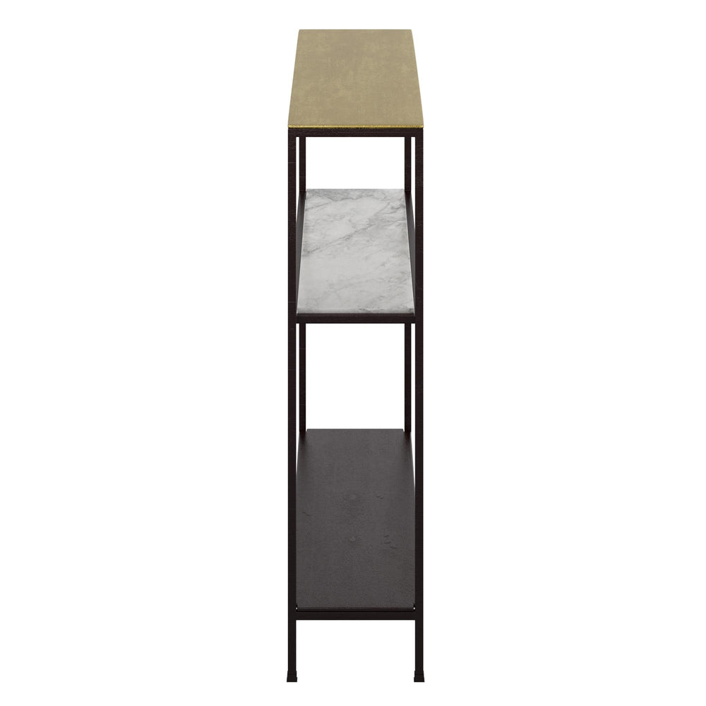  !nspire Izzy 502-179GL_BK Console Table - Antique Gold and Black IMAGE 4