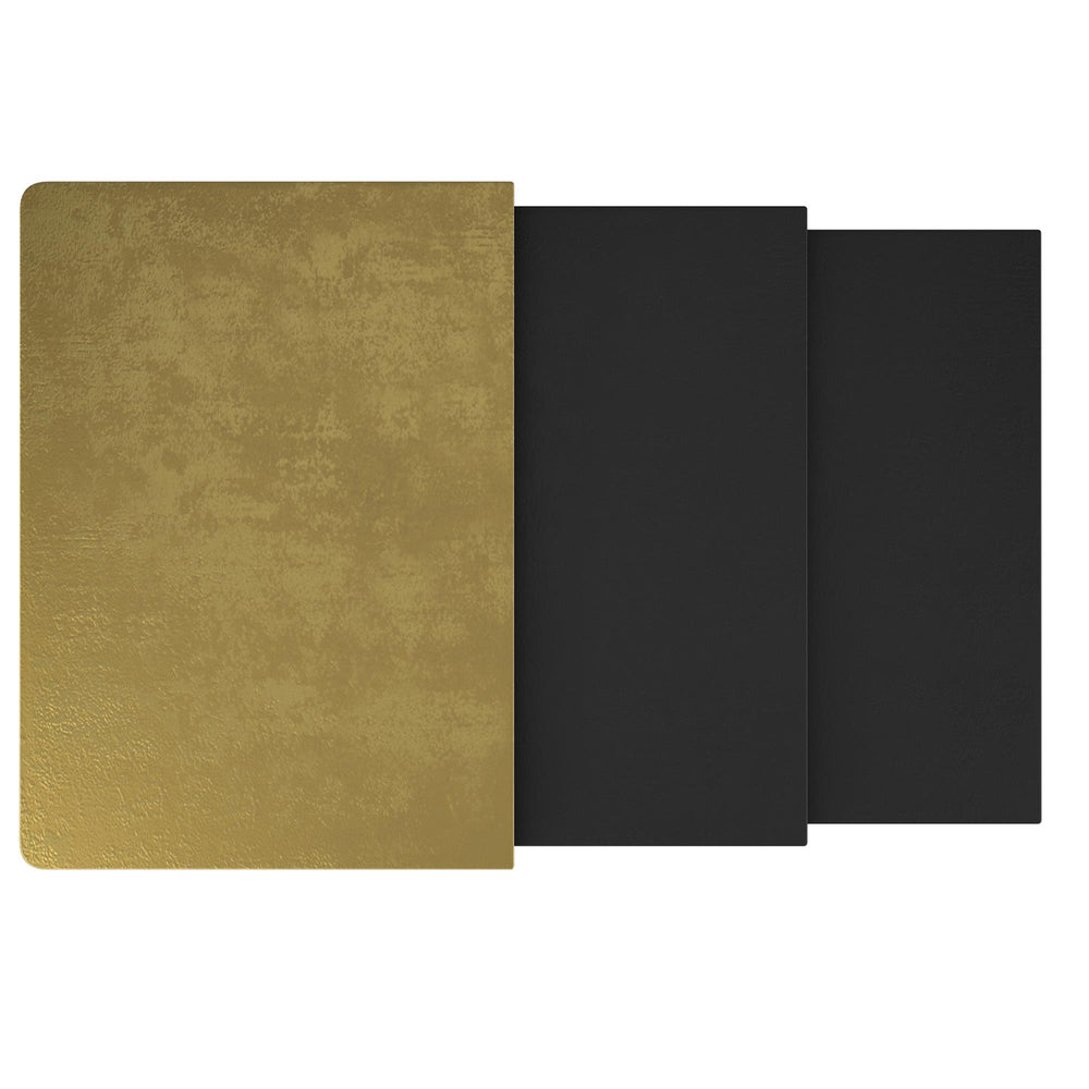 !nspire Bristol 501-855GL_BK 3 pc Accent Table Set - Antique Gold and Black IMAGE 6