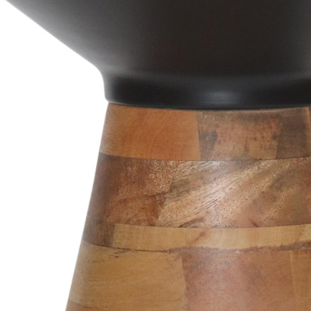  !nspire Boden 501-229BLK Accent Table - Black and Walnut IMAGE 6