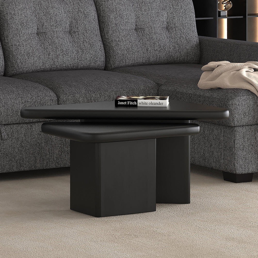  !nspire Draco 303-155BLK 2 pc Coffee Table Set - Black IMAGE 2
