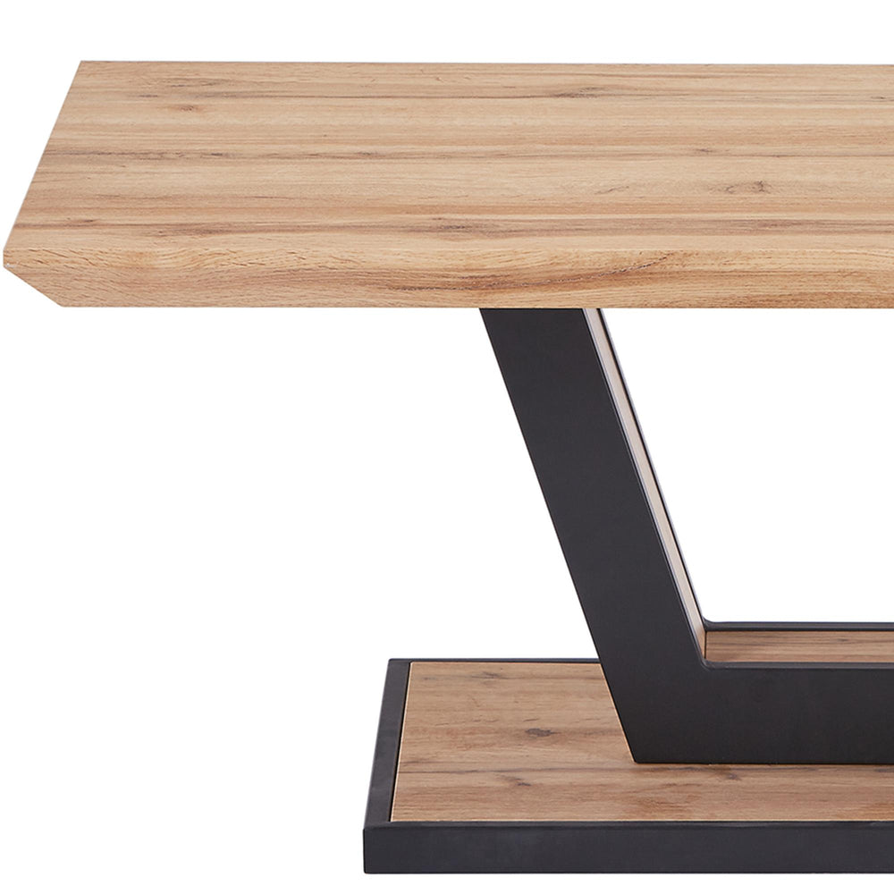  !nspire Forna 301-161NAT Rectangular Coffee Table - Natural and Black IMAGE 3