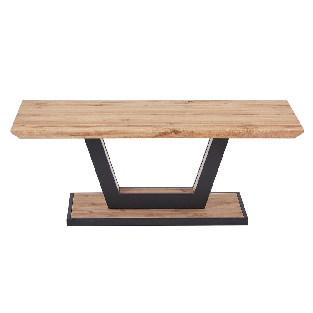  !nspire Forna 301-161NAT Rectangular Coffee Table - Natural and Black IMAGE 5