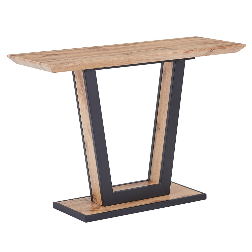  !nspire Forna 502-161NAT Console Table - Natural and Black IMAGE 1
