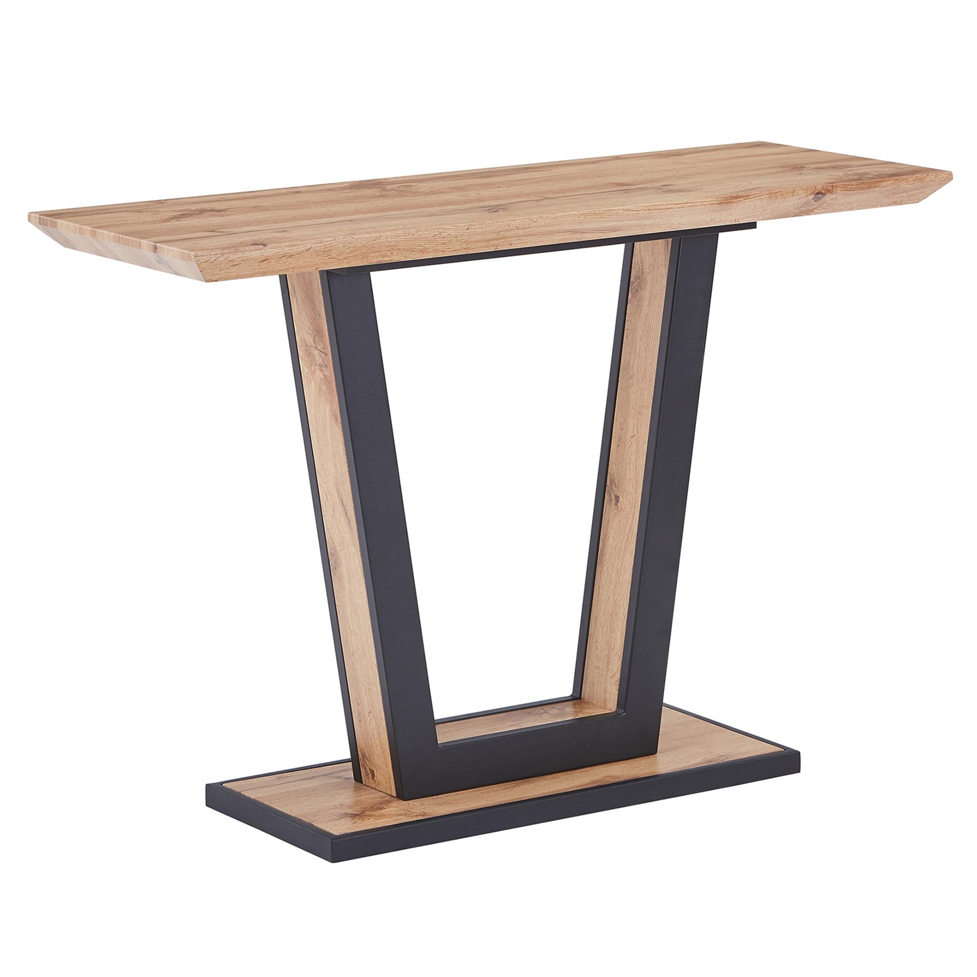  !nspire Forna 502-161NAT Console Table - Natural and Black IMAGE 1