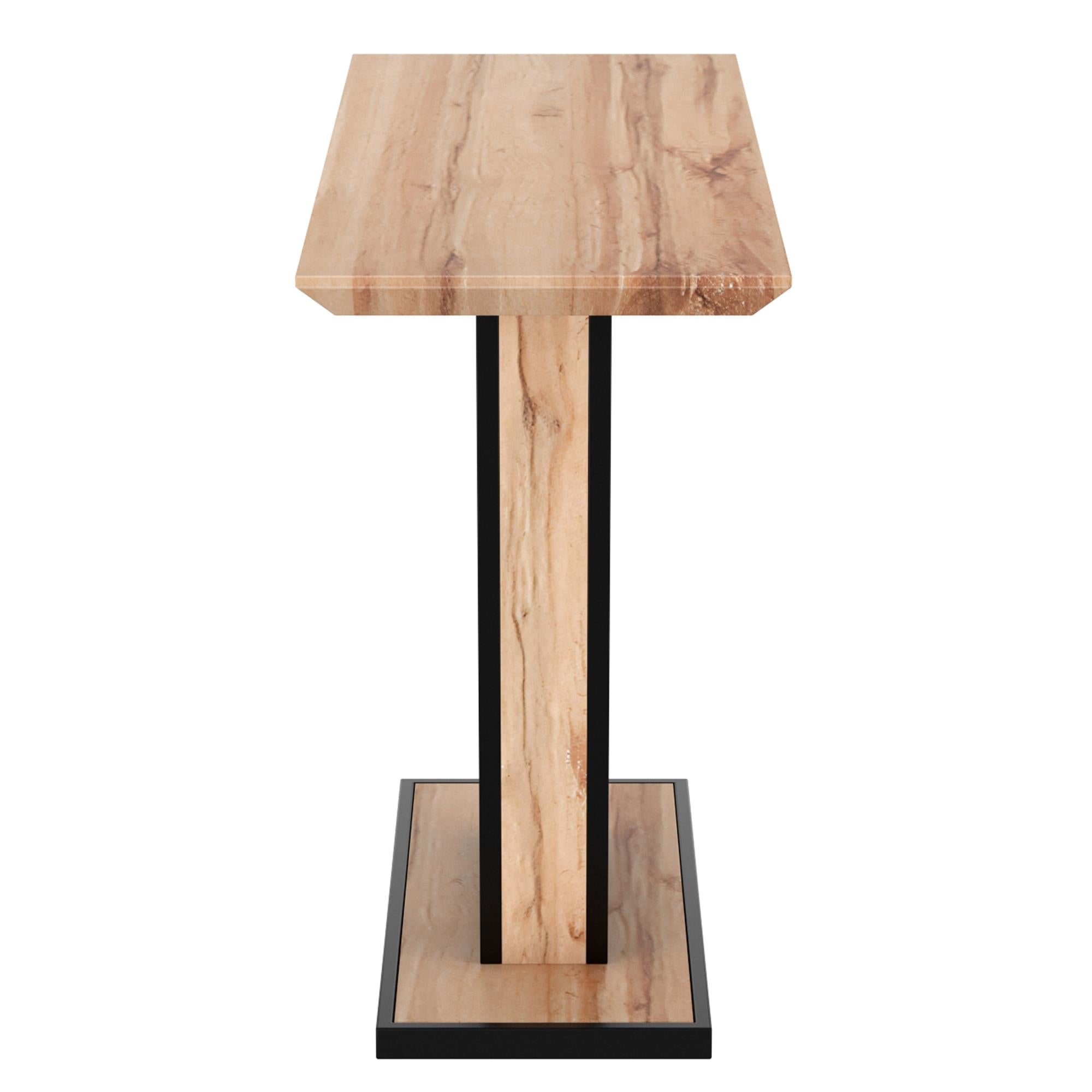  !nspire Forna 502-161NAT Console Table - Natural and Black IMAGE 4