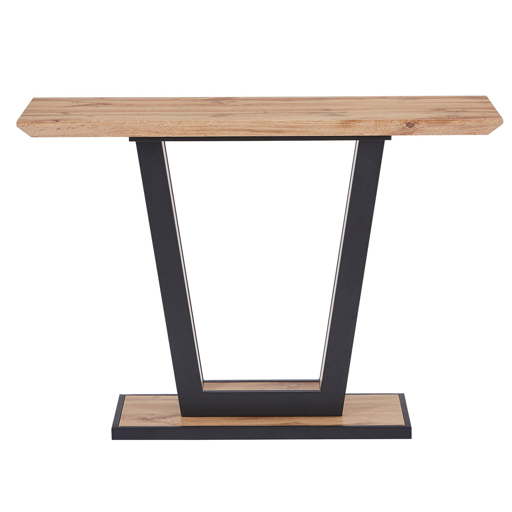  !nspire Forna 502-161NAT Console Table - Natural and Black IMAGE 5