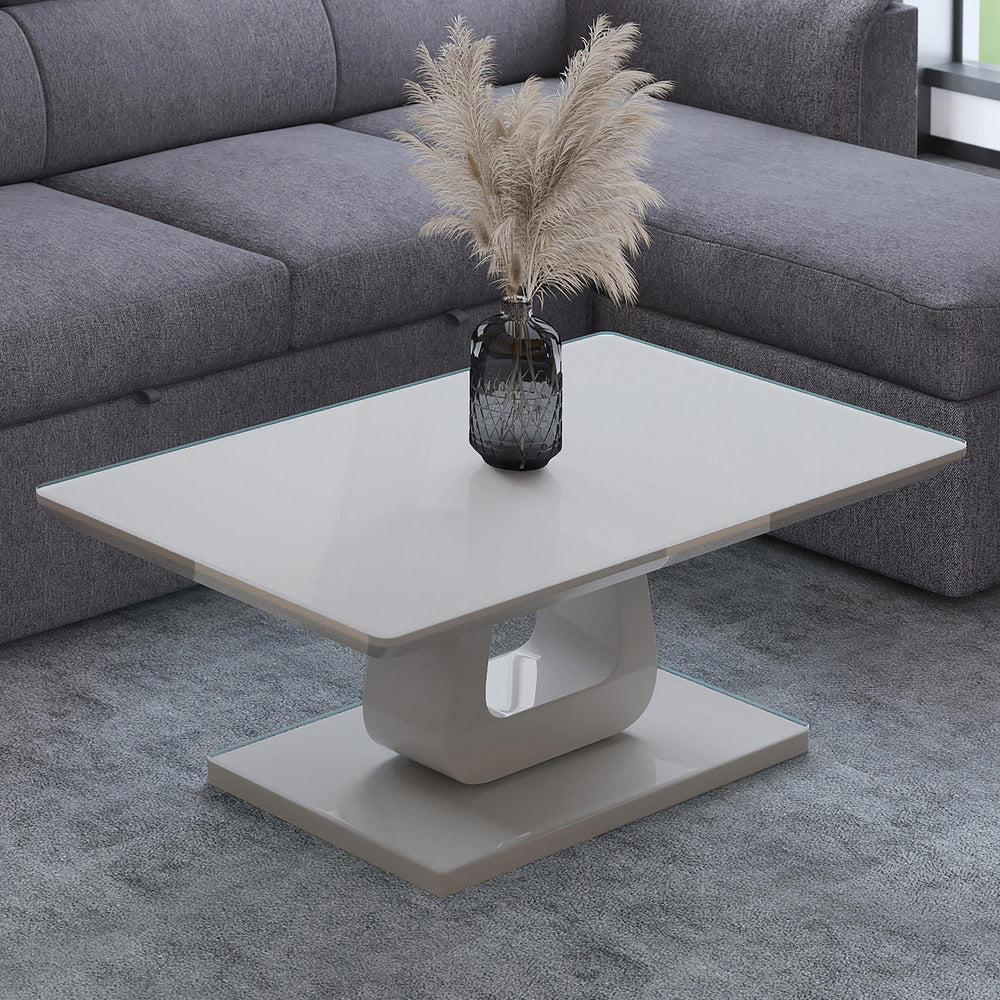  !nspire Corvus 301-159WGY Rectangular Coffee Table - Warm Grey IMAGE 2