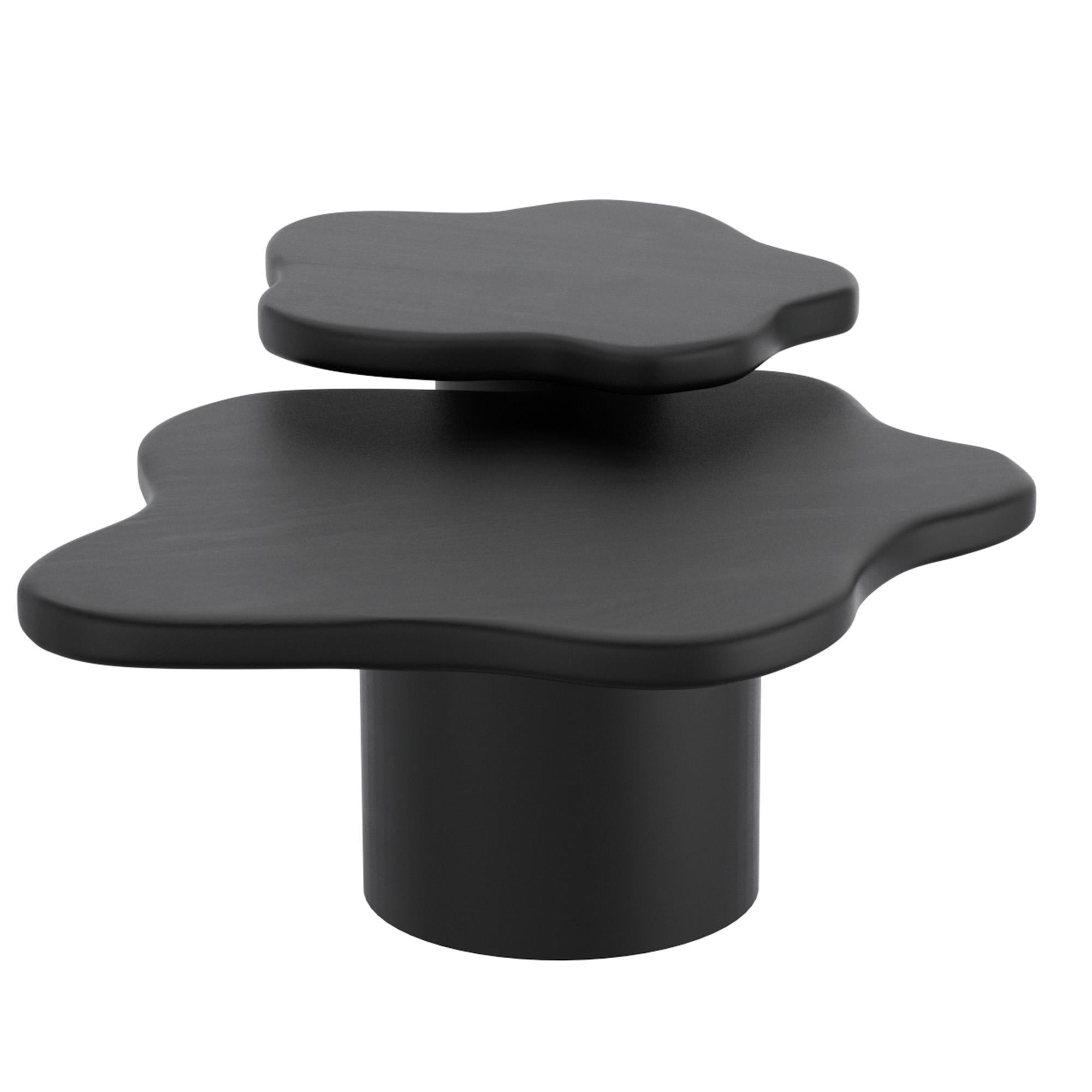  !nspire Mayal 303-149BLK 2 pc Coffee Table Set - Black IMAGE 3