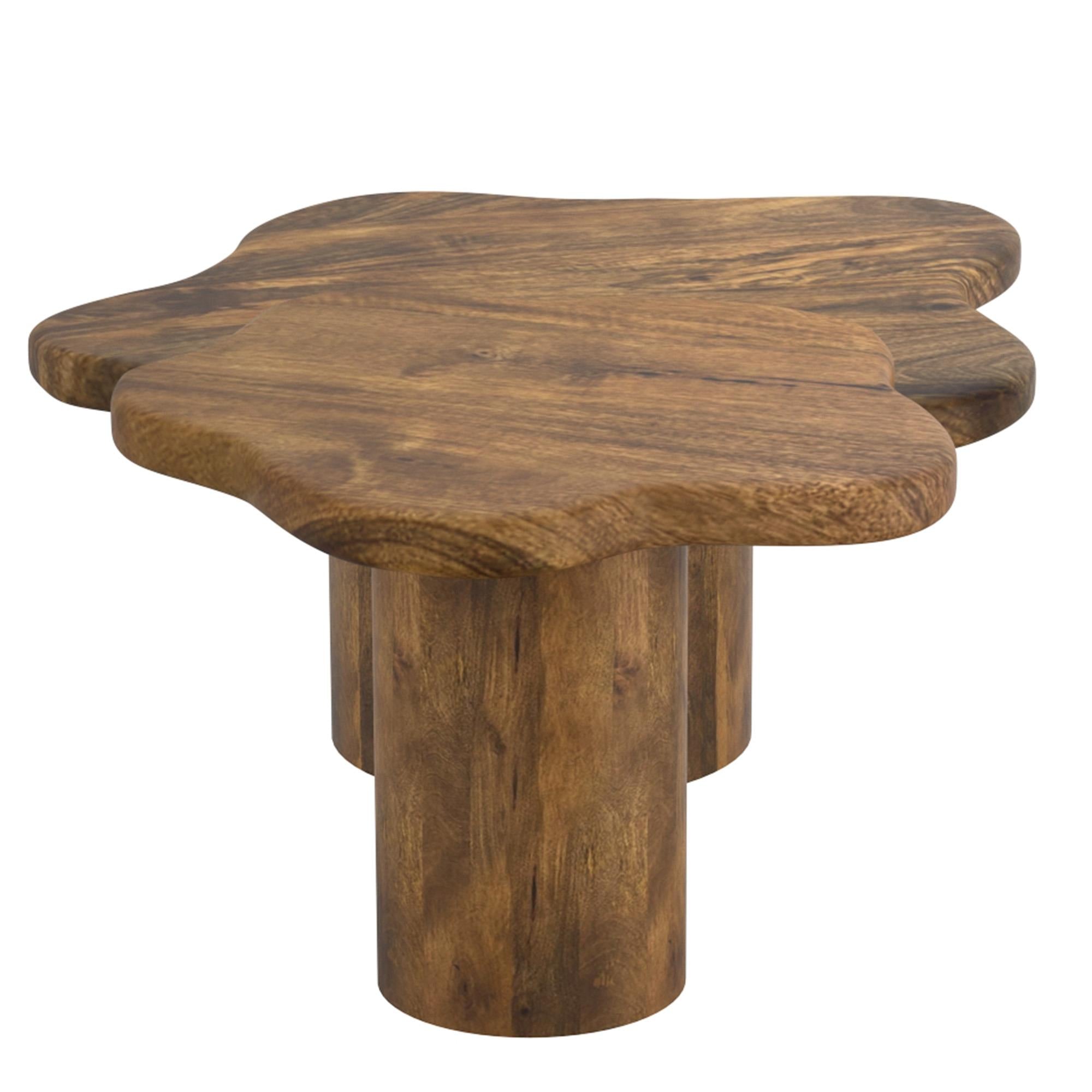  !nspire Mayal 303-149WAL 2 pc Coffee Table Set - Walnut IMAGE 3