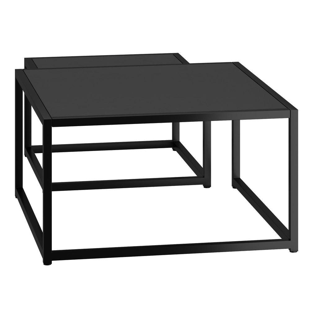  !nspire Quinn 303-524BK 2 pc Coffee Table Set - Black IMAGE 3