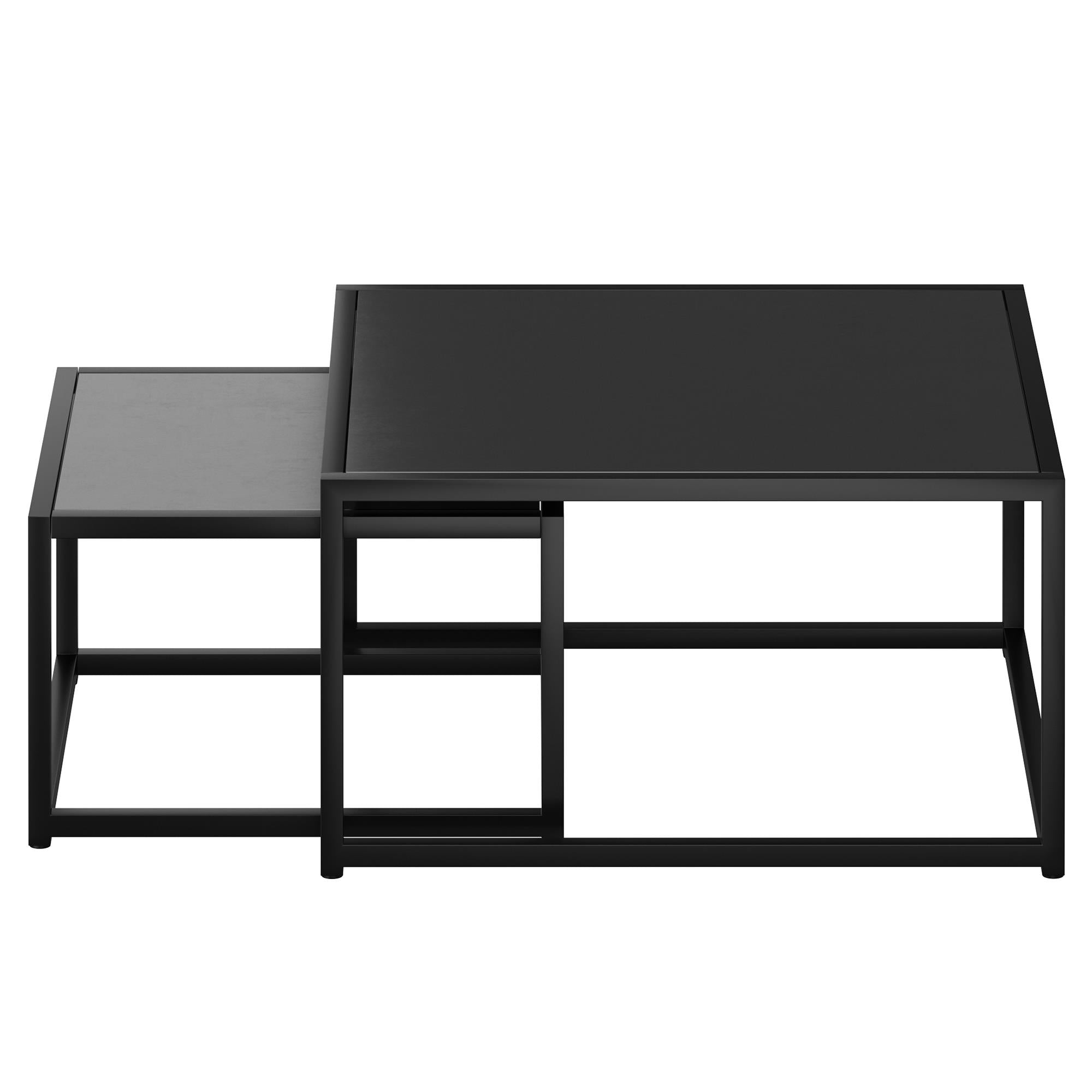 !nspire Quinn 303-524BK 2 pc Coffee Table Set - Black IMAGE 4