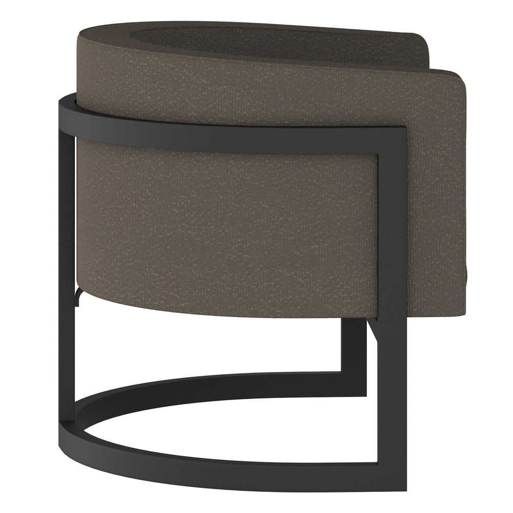  !nspire Zhuri 403-120CH Accent Chair - Charcoal Boucle and Black IMAGE 4