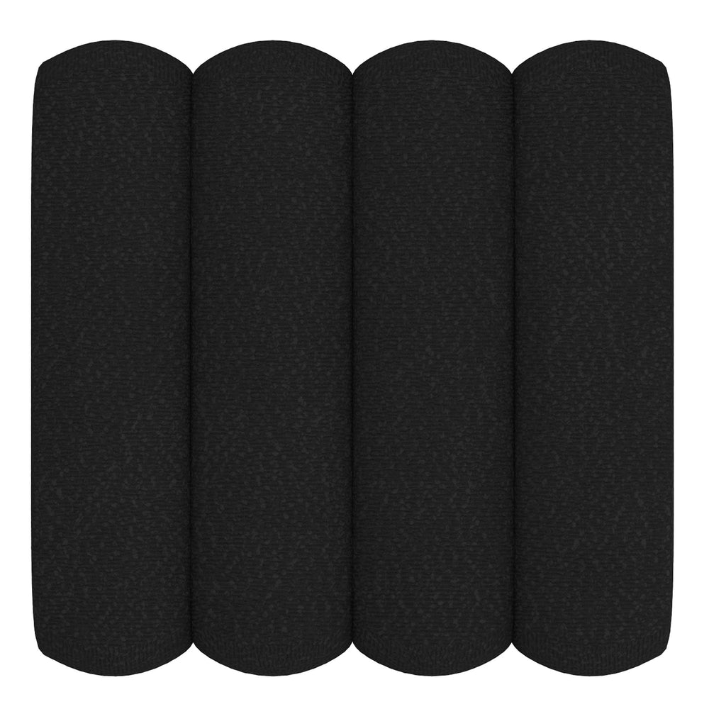  Worldwide Home Furnishings Rigel 402-133SM_BK Small Square Ottoman - Black Boucle IMAGE 6