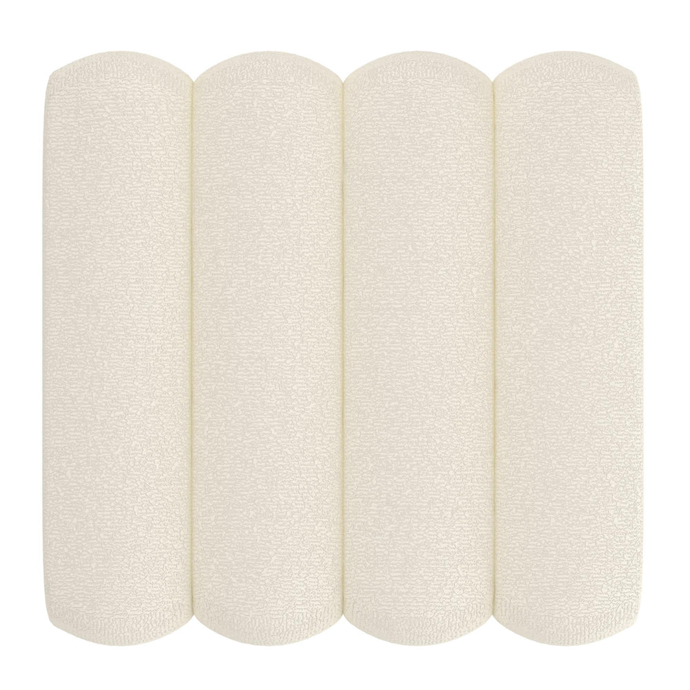  Worldwide Home Furnishings Rigel 402-133SM_IV Small Square Ottoman - Ivory Boucle IMAGE 6
