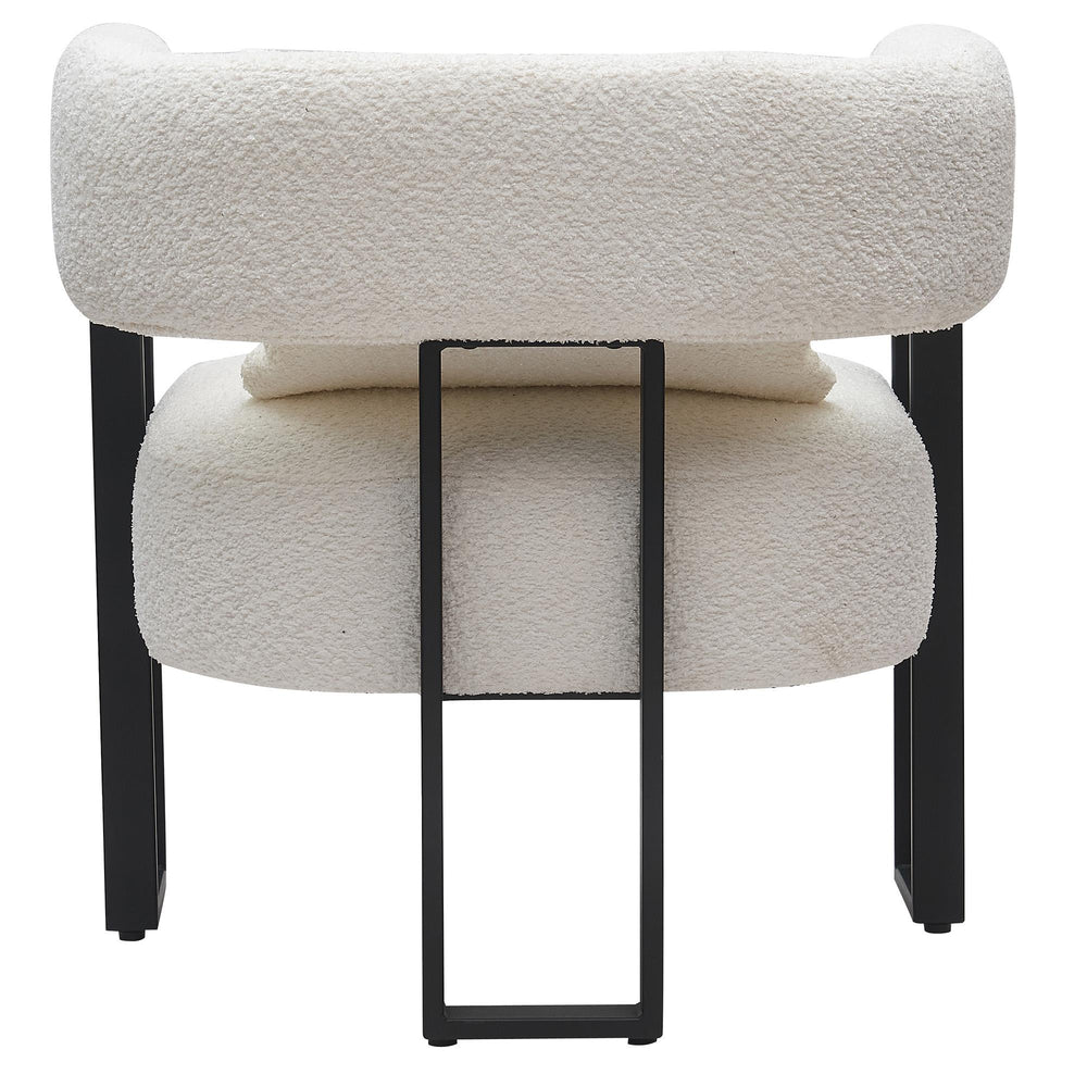  !nspire Scarlet 403-108IV Accent Chair - Ivory Boucle and Black IMAGE 3