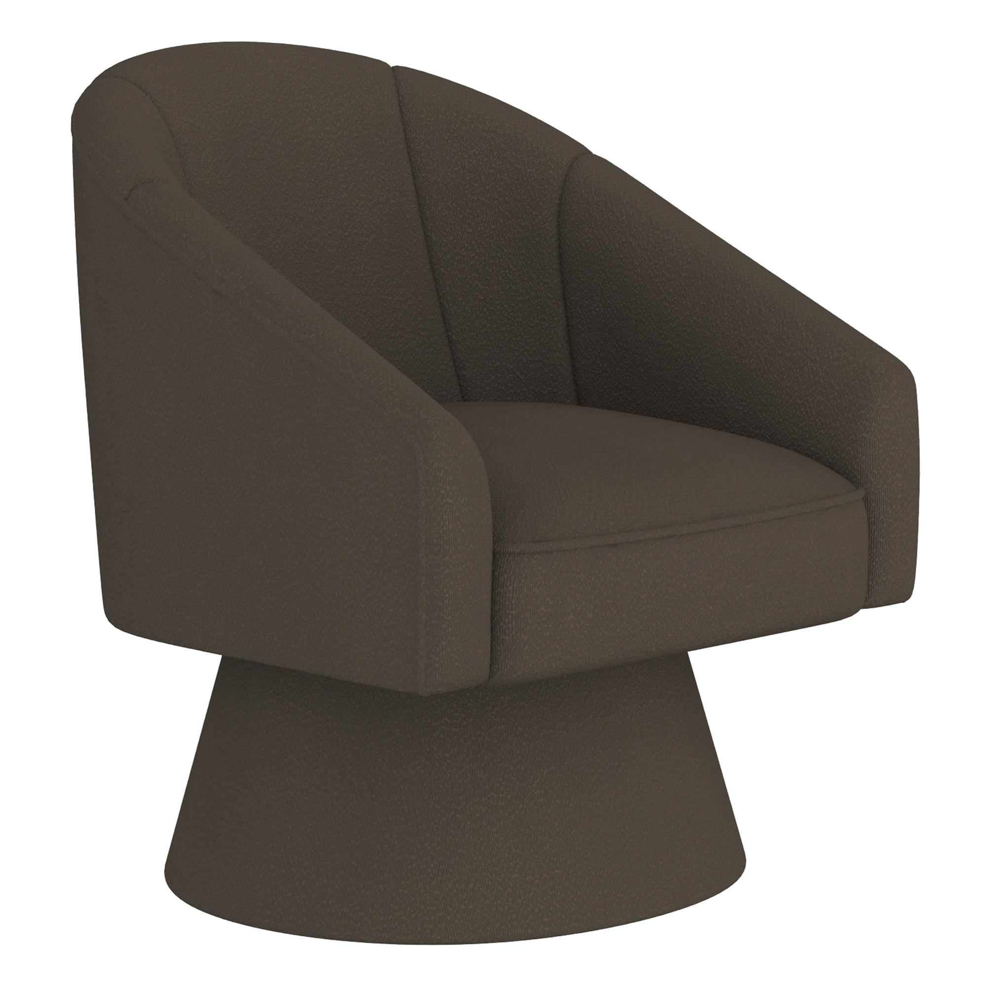  !nspire Tilsy 403-122CH Accent Chair - Charcoal Boucle IMAGE 1