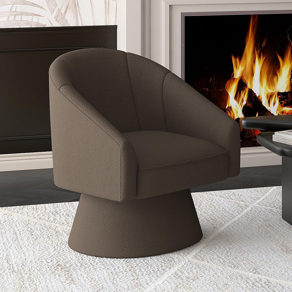  !nspire Tilsy 403-122CH Accent Chair - Charcoal Boucle IMAGE 2