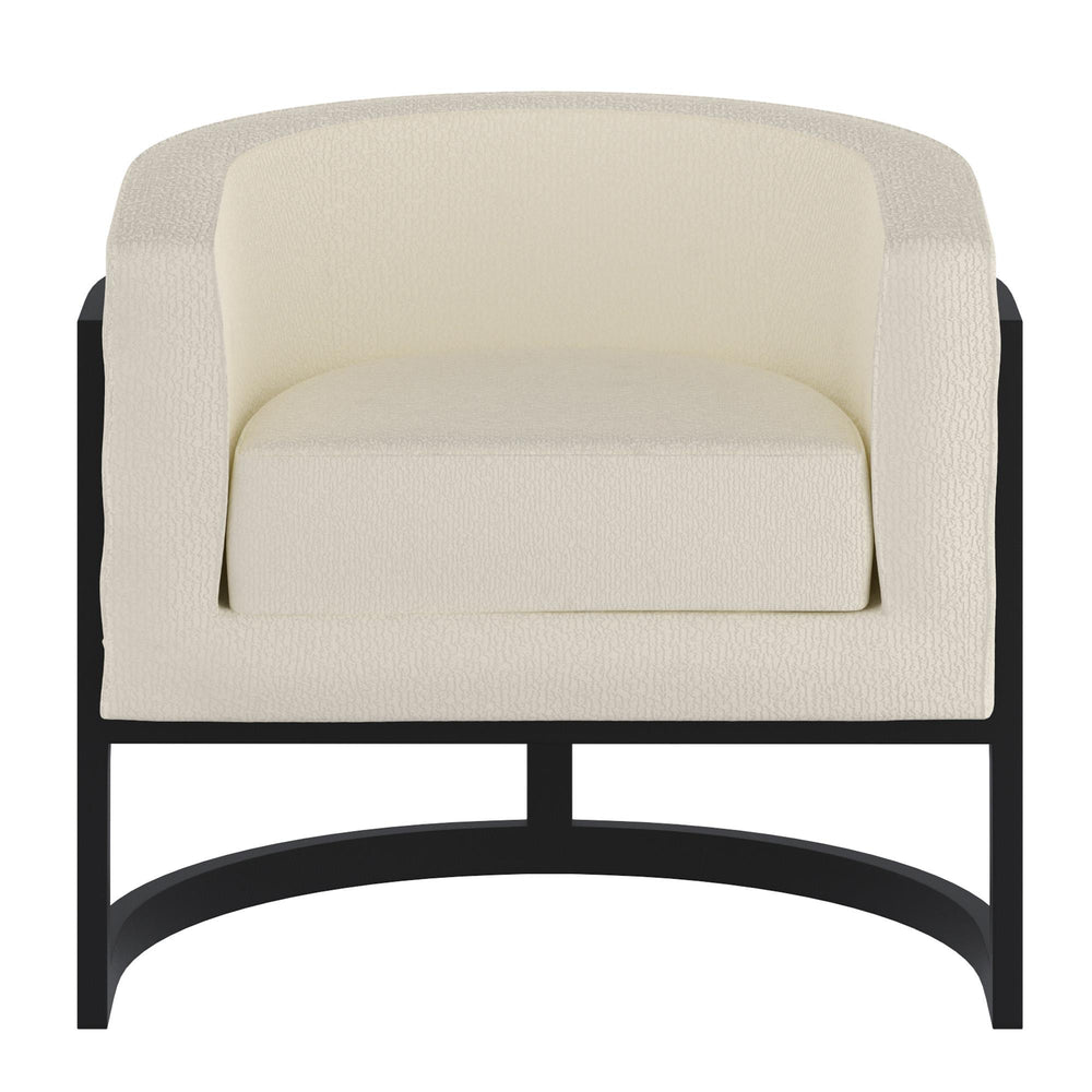  !nspire Zhuri 403-120IV Accent Chair - Ivory Boucle and Black IMAGE 5