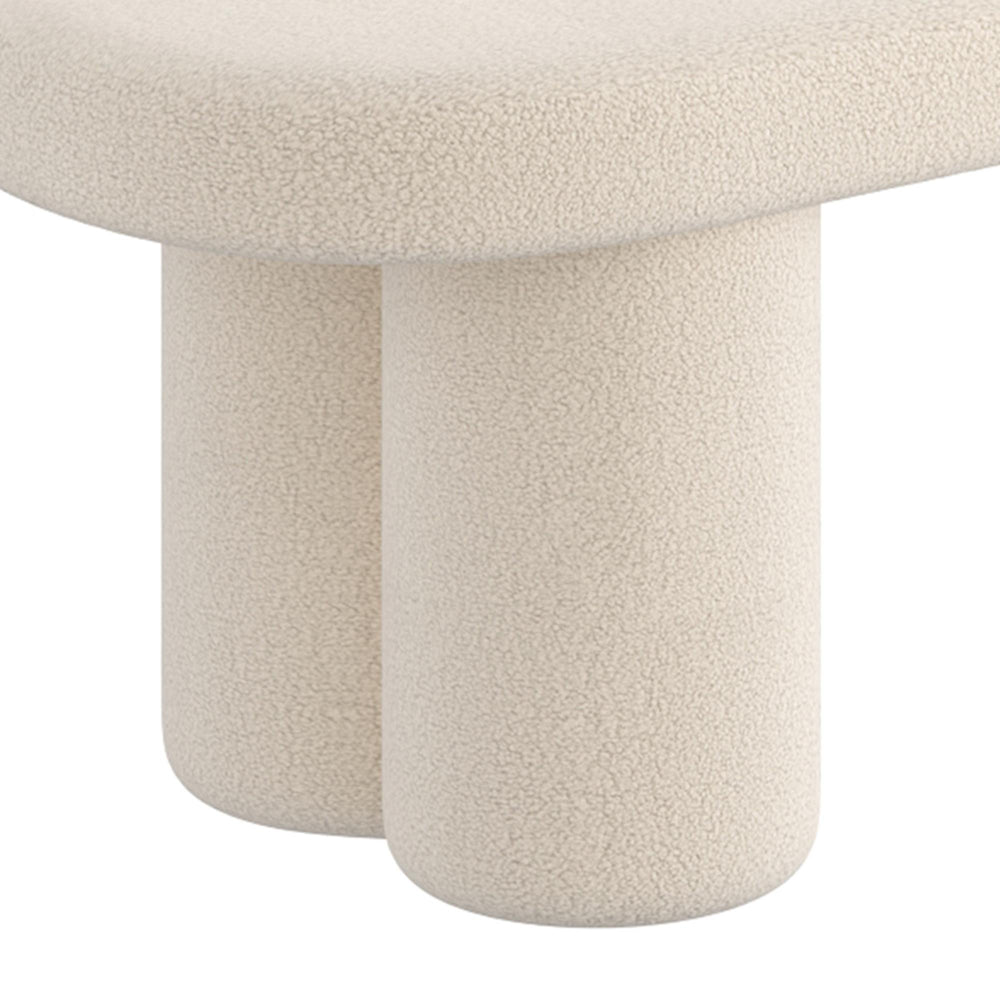  !nspire Azoro 401-163CM Bench - Cream Boucle IMAGE 7
