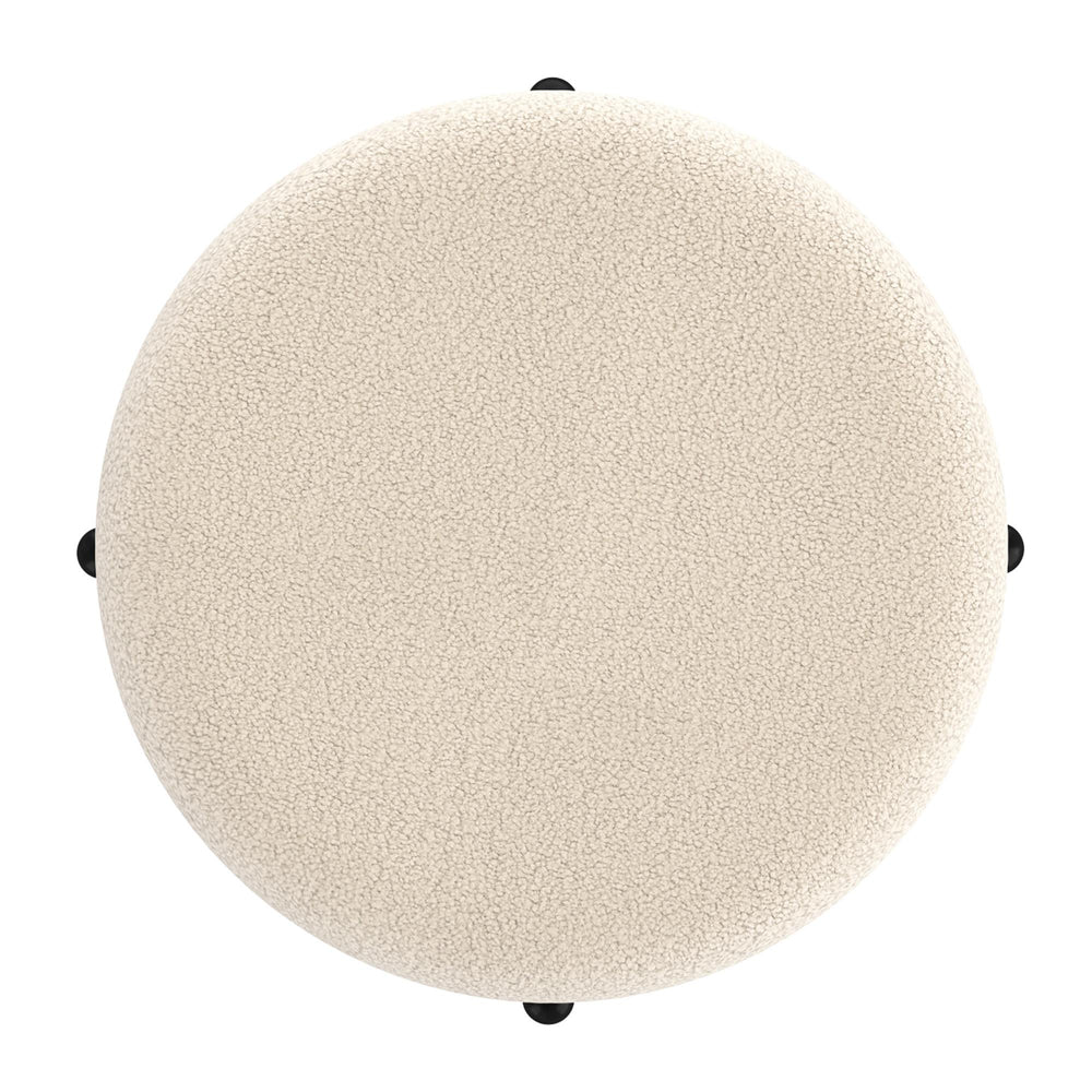  !nspire Castor 402-883CM Storage Ottoman - Cream Boucle IMAGE 7