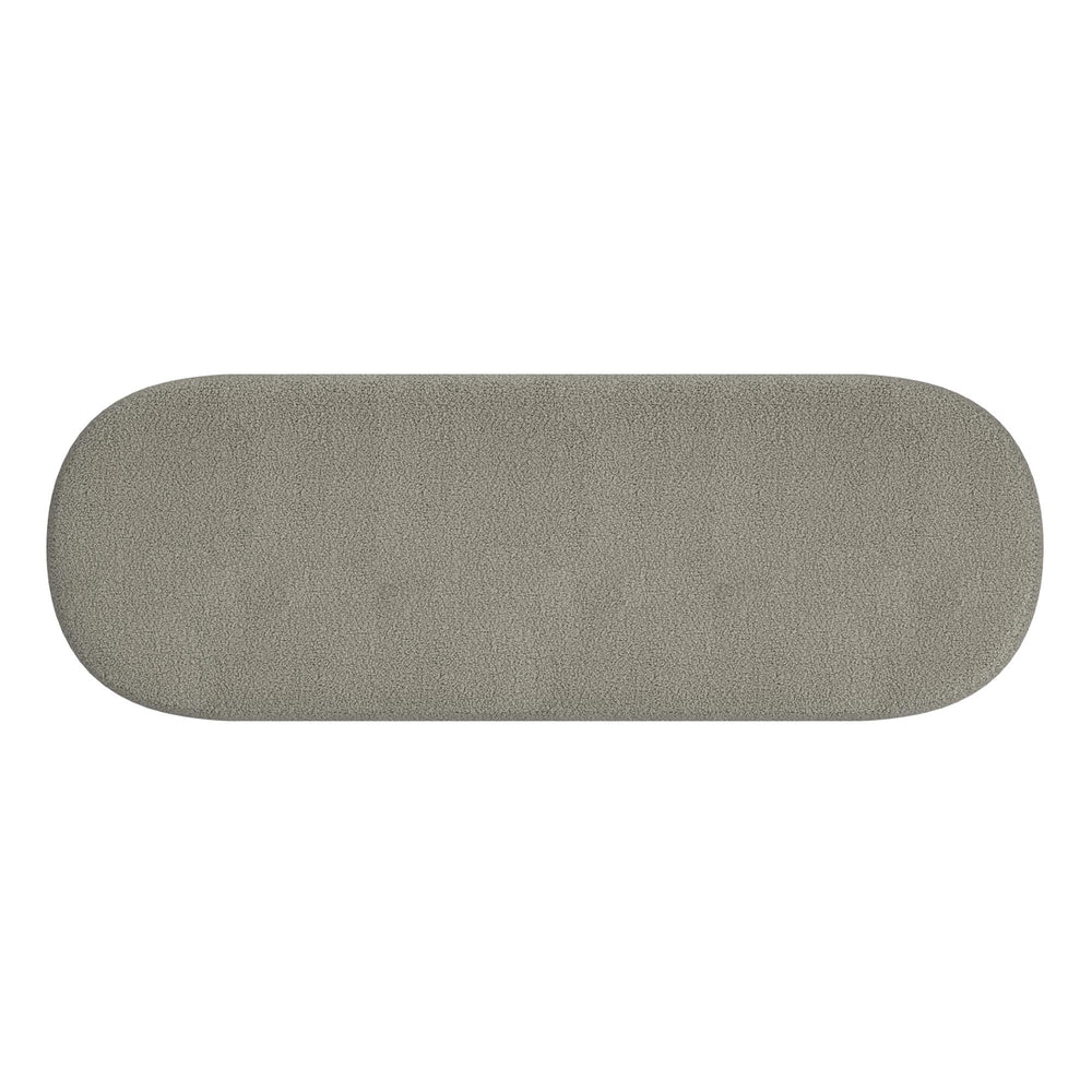  !nspire Azoro 401-163WGY Bench - Warm Grey Boucle IMAGE 6