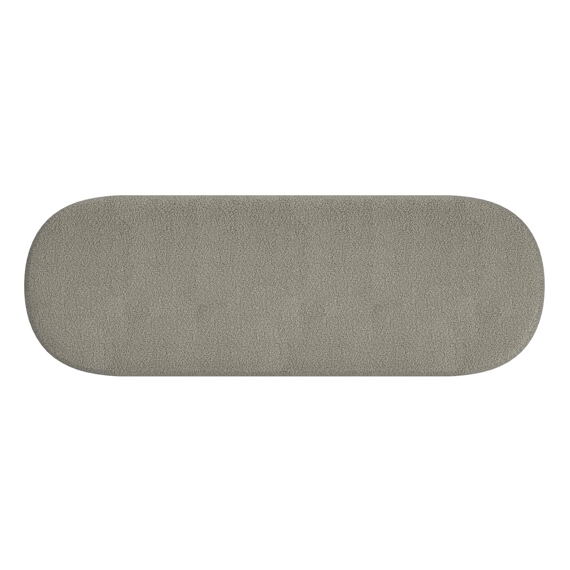  !nspire Azoro 401-163WGY Bench - Warm Grey Boucle IMAGE 6