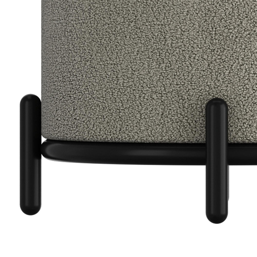  !nspire Castor 402-883WGY Storage Ottoman - Warm Grey Boucle IMAGE 6