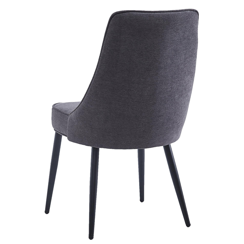  !nspire Koda 202-158CH Dining Chair, Fabric - Charcoal and Black IMAGE 3
