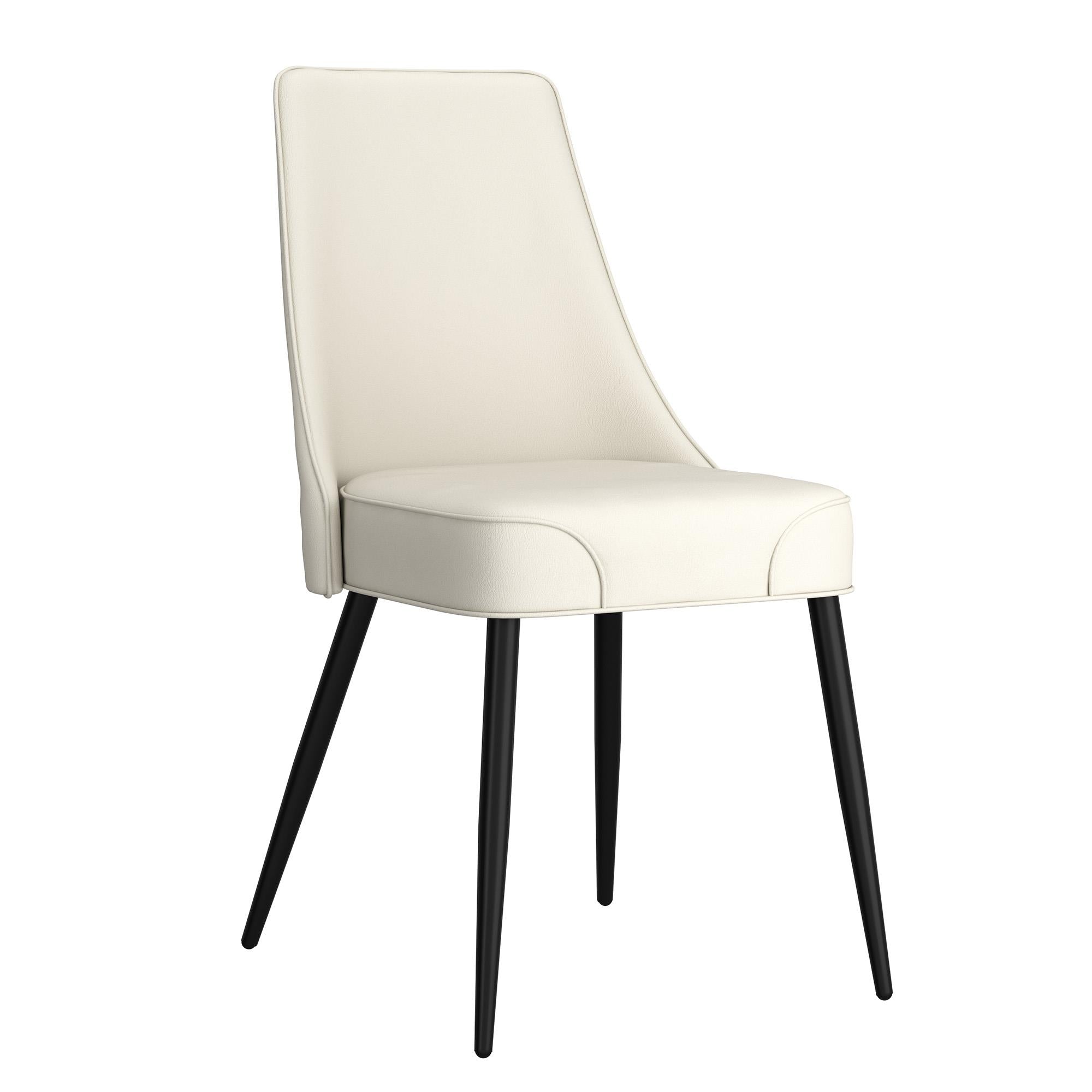  !nspire Koda 202-158PUBG Dining Chair, Faux Leather - Beige and Black IMAGE 1