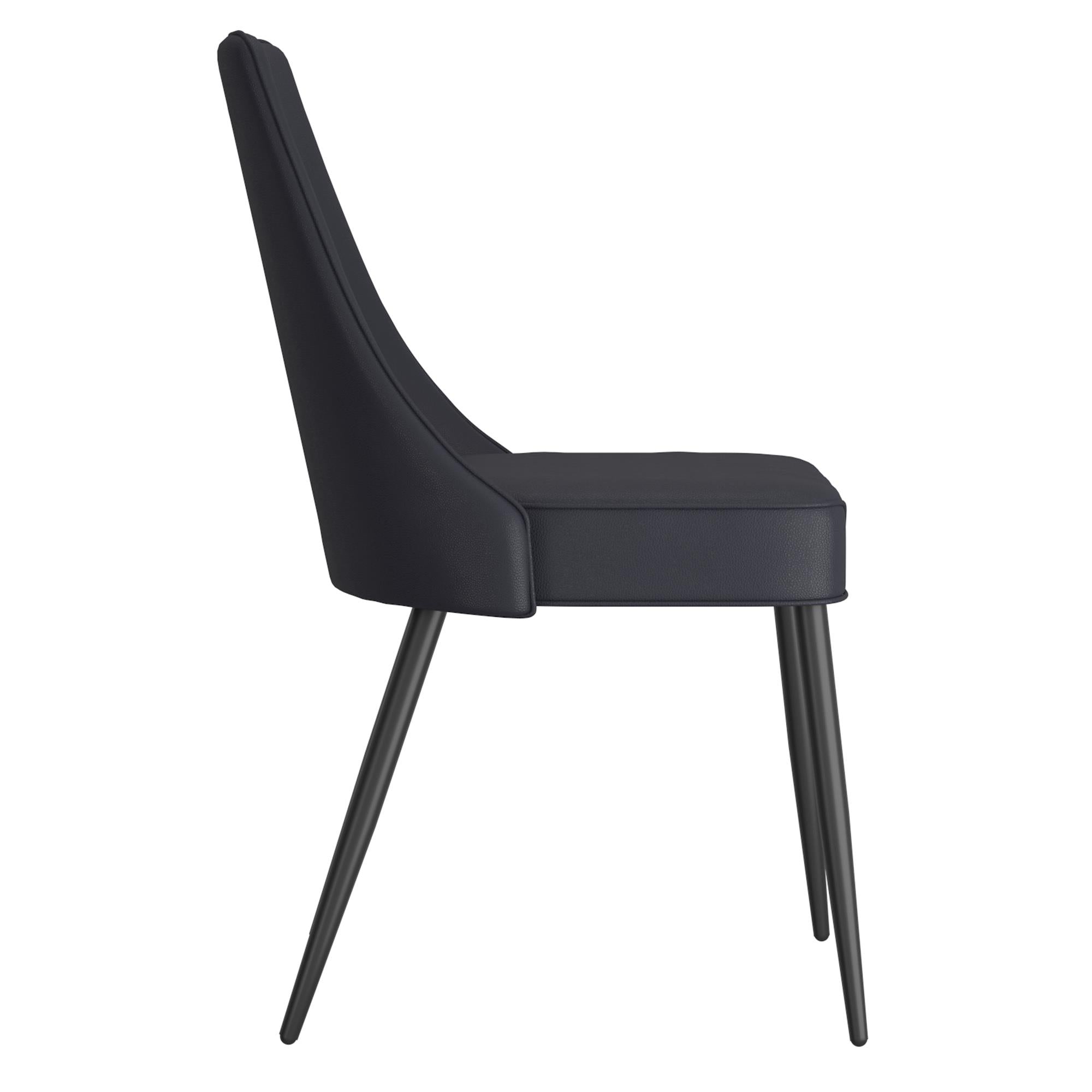  !nspire Koda 202-158PUBK Dining Chair, Faux Leather - Black IMAGE 4