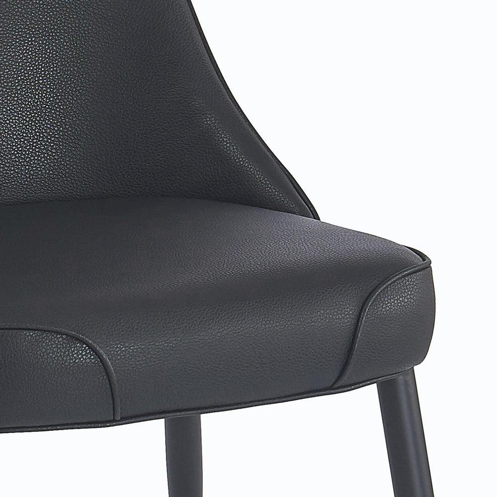 !nspire Koda 202-158PUBK Dining Chair, Faux Leather - Black IMAGE 6