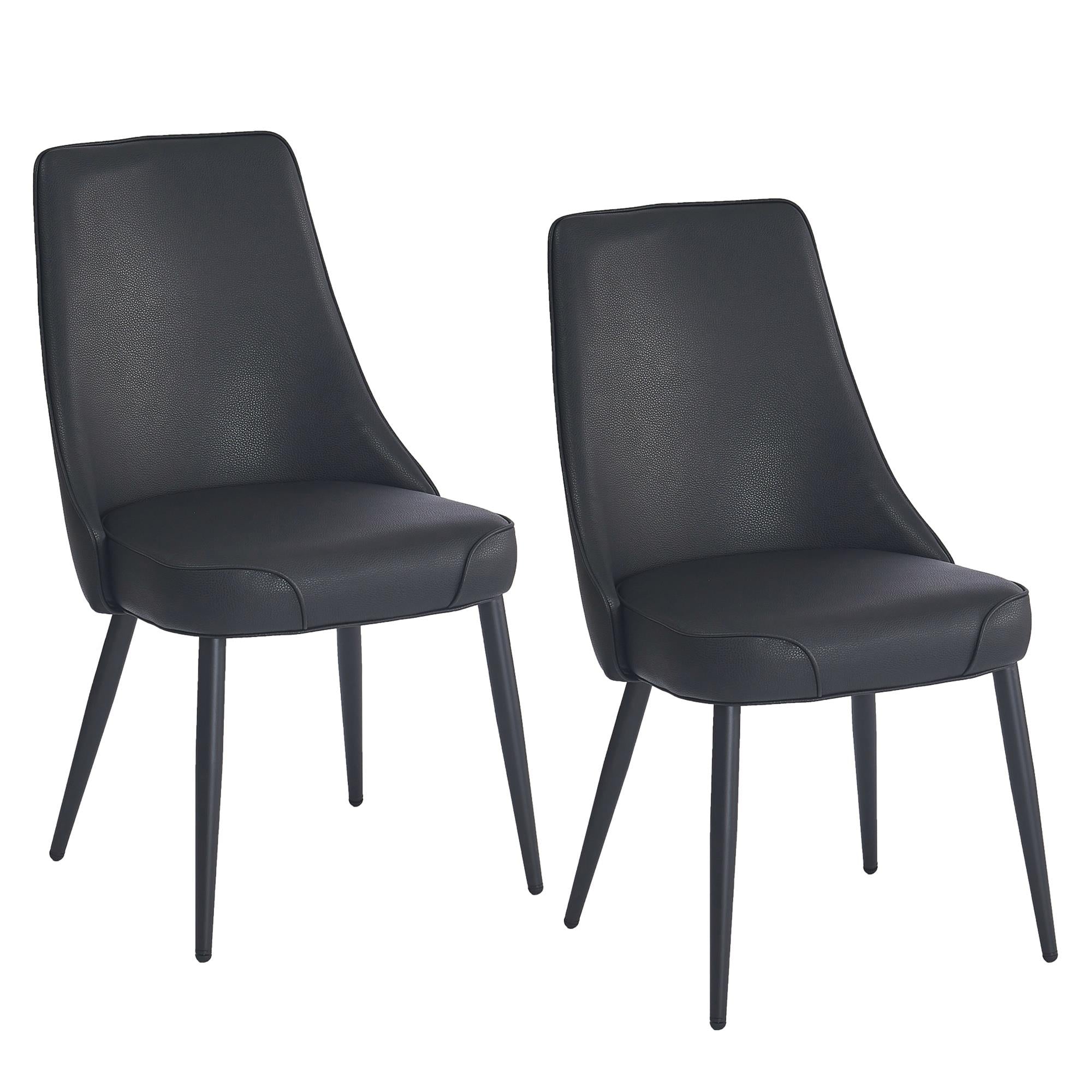  !nspire Koda 202-158PUBK Dining Chair, Faux Leather - Black IMAGE 7