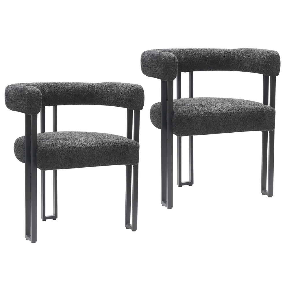  !nspire Scarlet 202-108CH Dining Chair - Charcoal Boucle and Black IMAGE 7