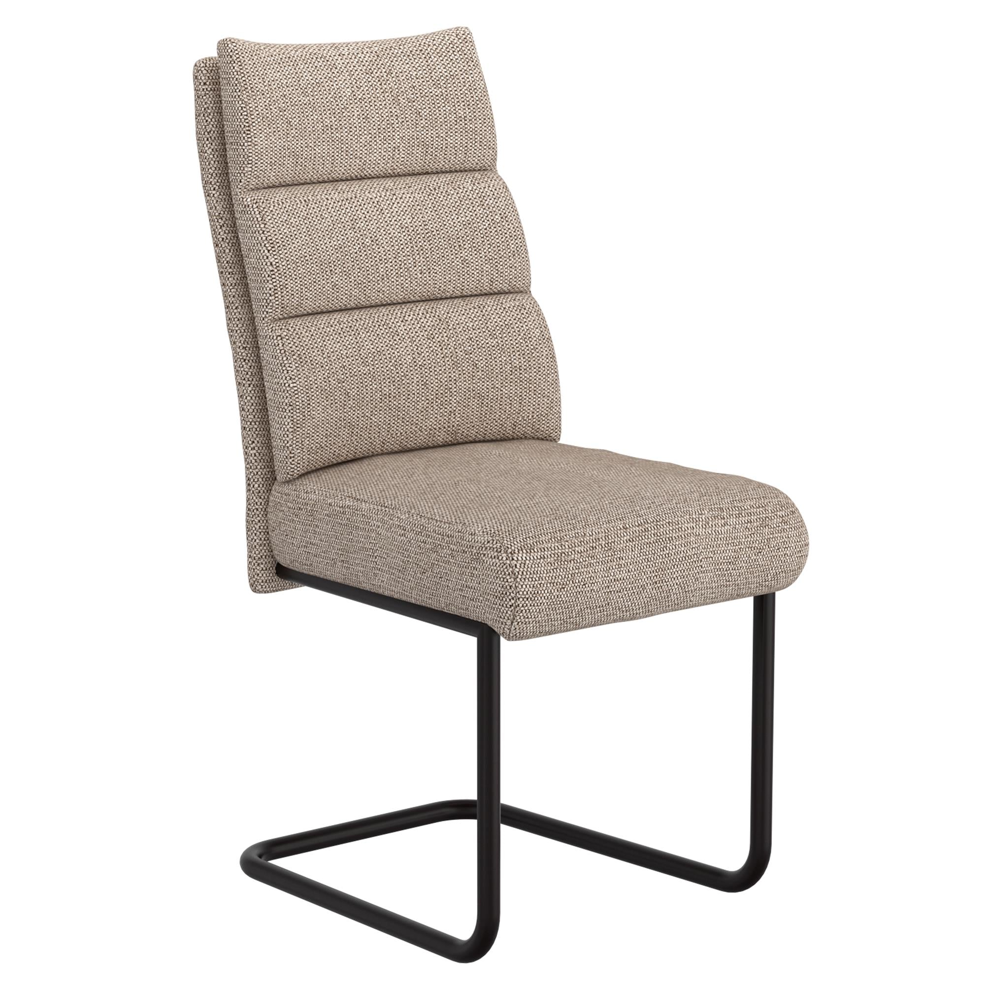  Worldwide Home Furnishings Brodi 202-138BEG Dining Chair - Beige and Black IMAGE 1