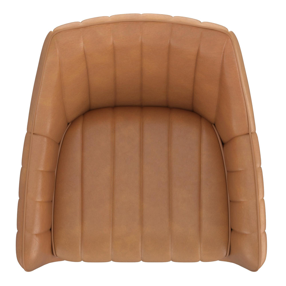  !nspire Talon 202-139CAM Swivel Dining and Accent Chair - Camel and Black IMAGE 6